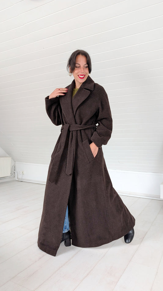 Manteau laine et cachemire 90s T40-42