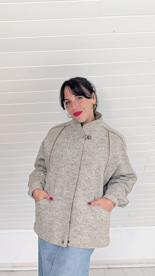 Manteau pure laine 80s T40-42