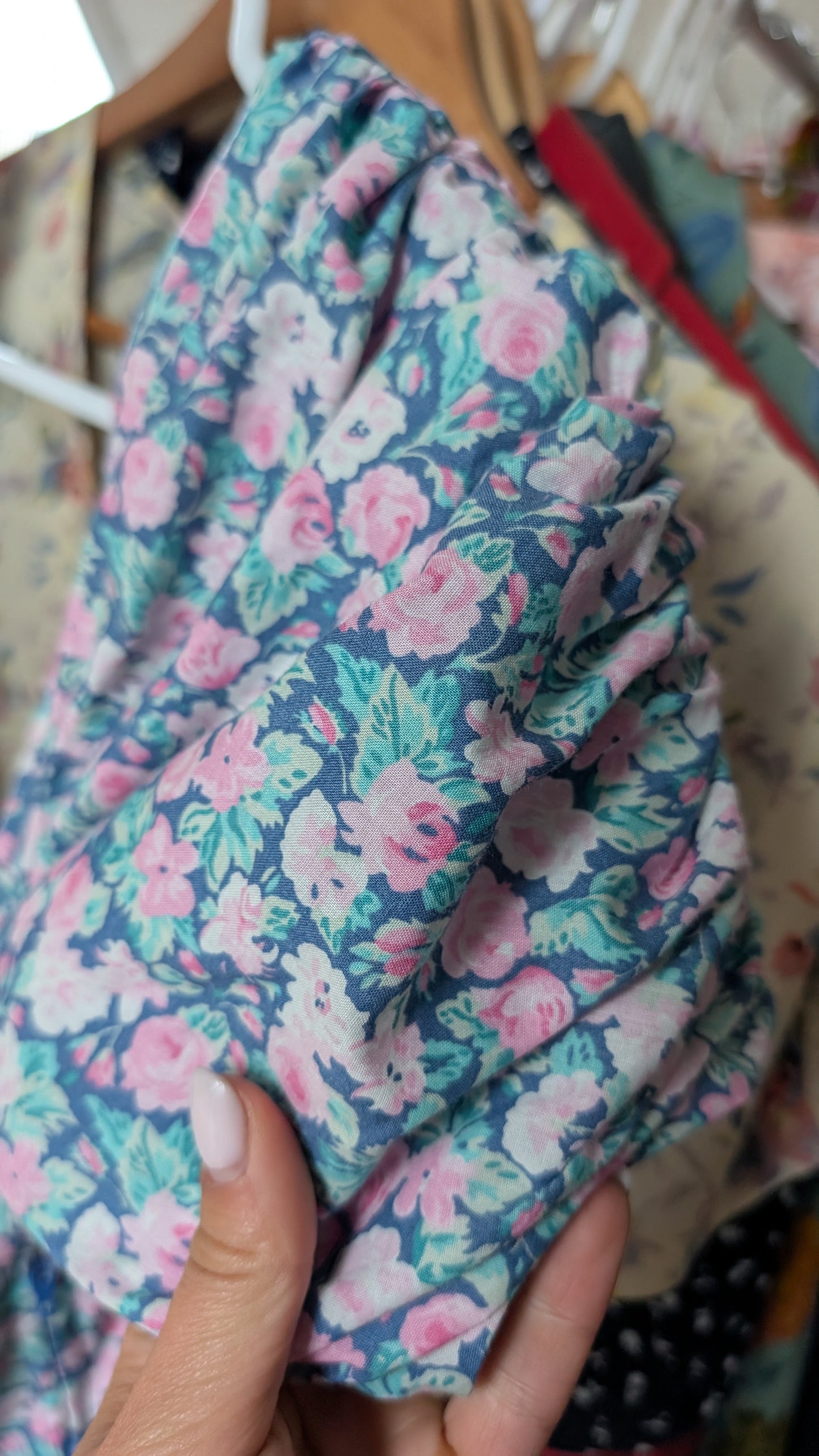Robe Laura Ashley coton 80s T36