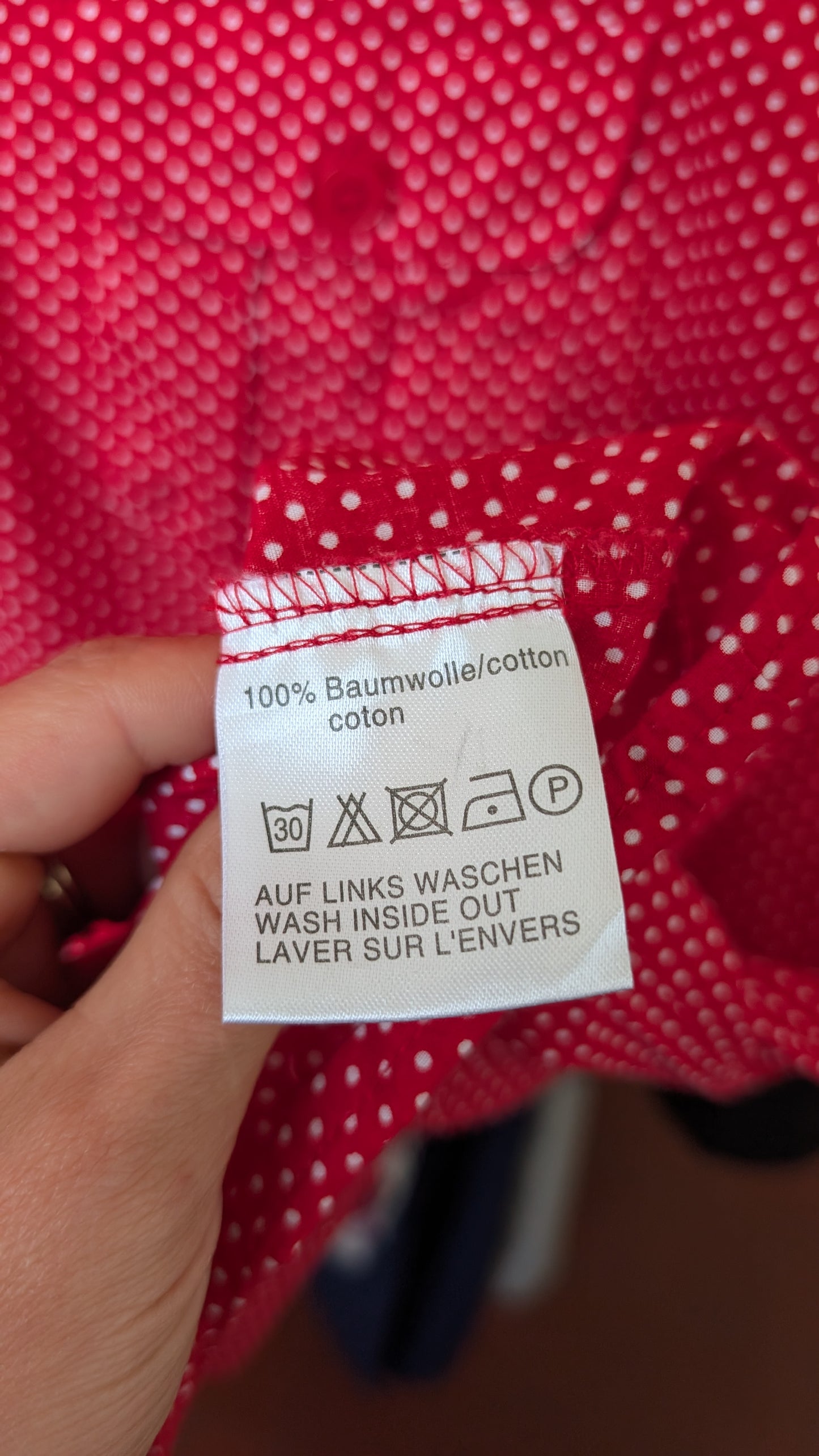 Chemise pois coton T42-44