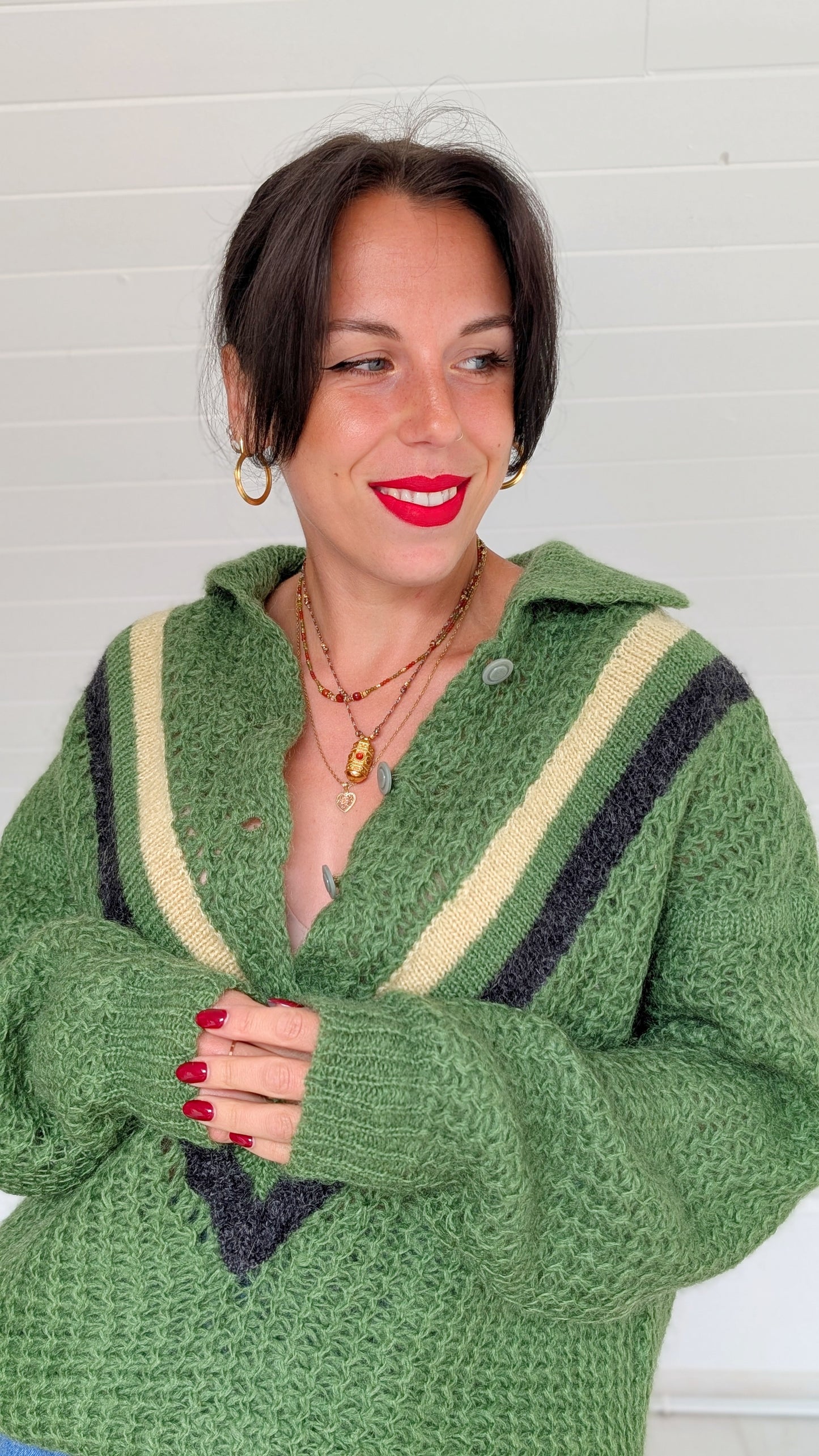 Pull 70s en laine mohair du 34 au 44