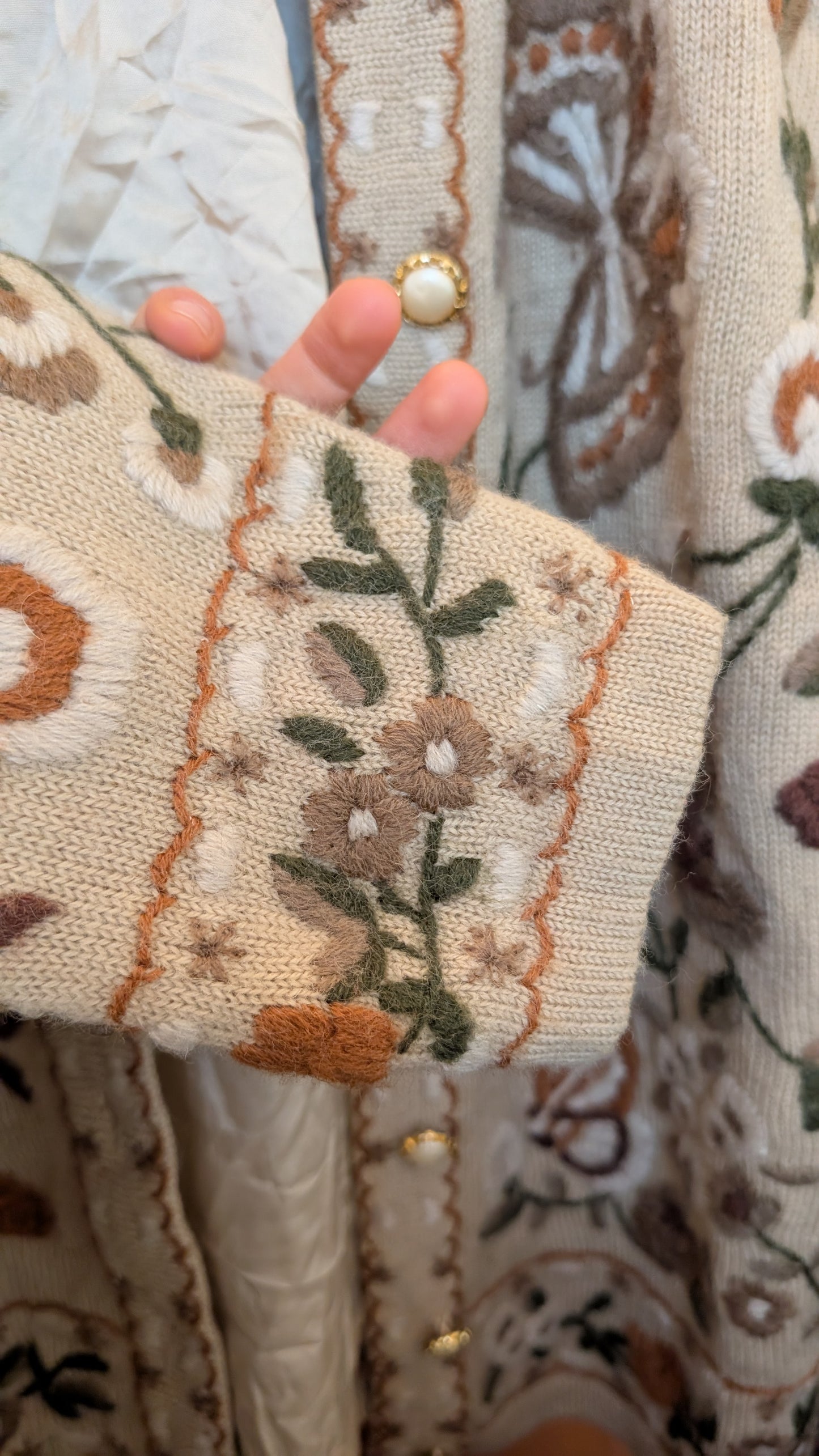 Cardigan 80s pure laine T 40-42