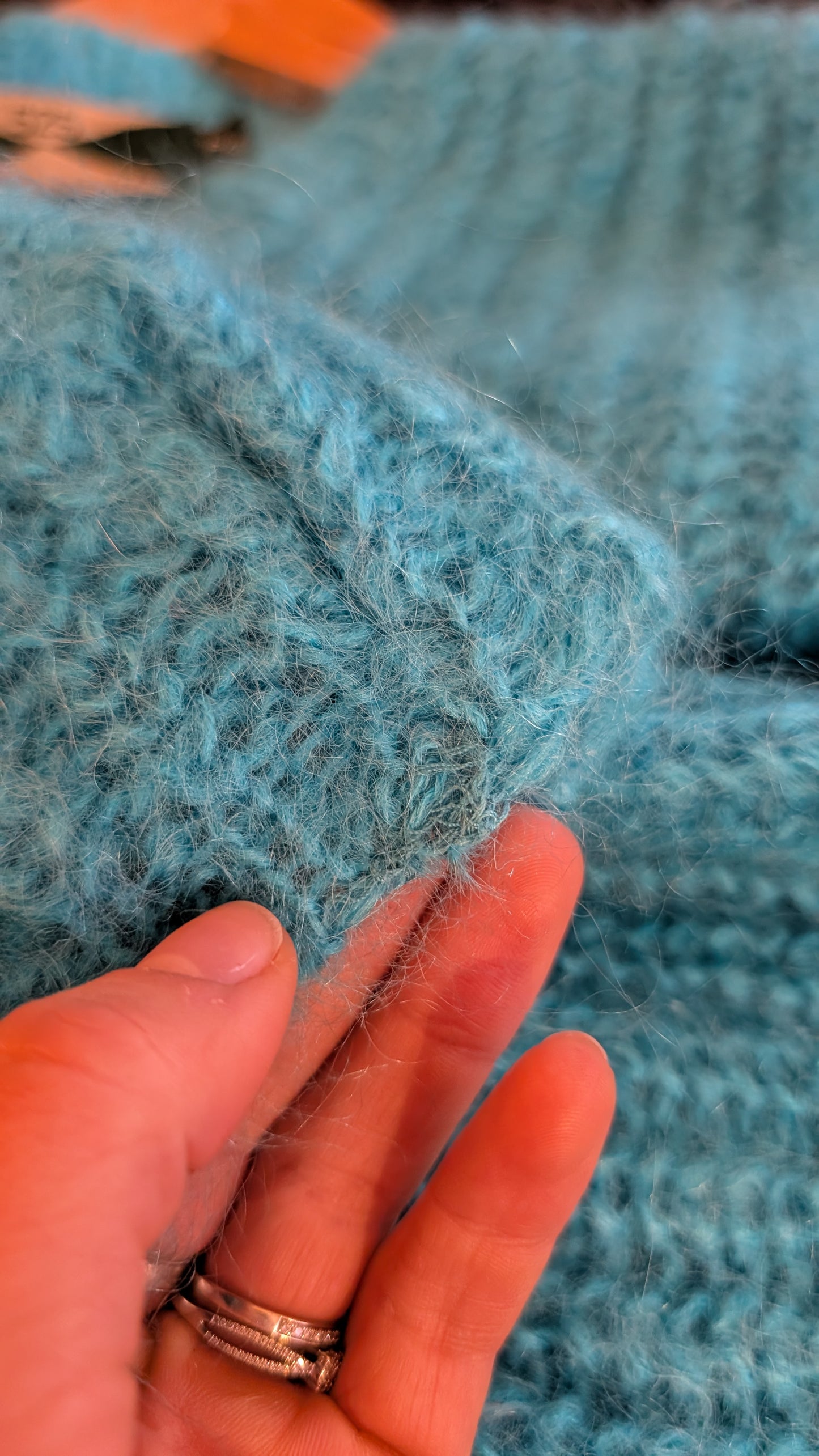 Pull mohair et laine du 34 au 40