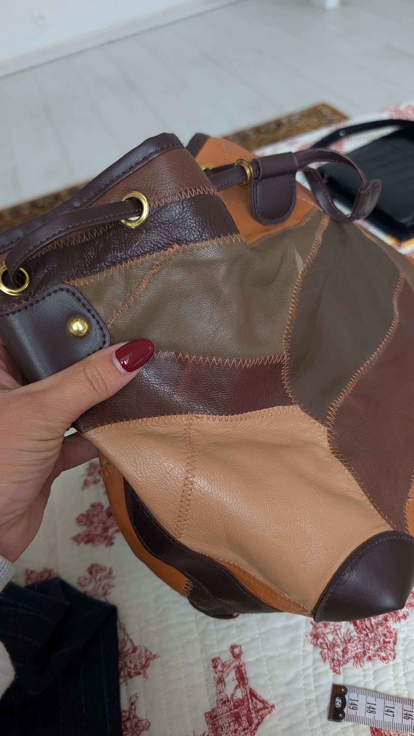 Sac seau cuir agneau