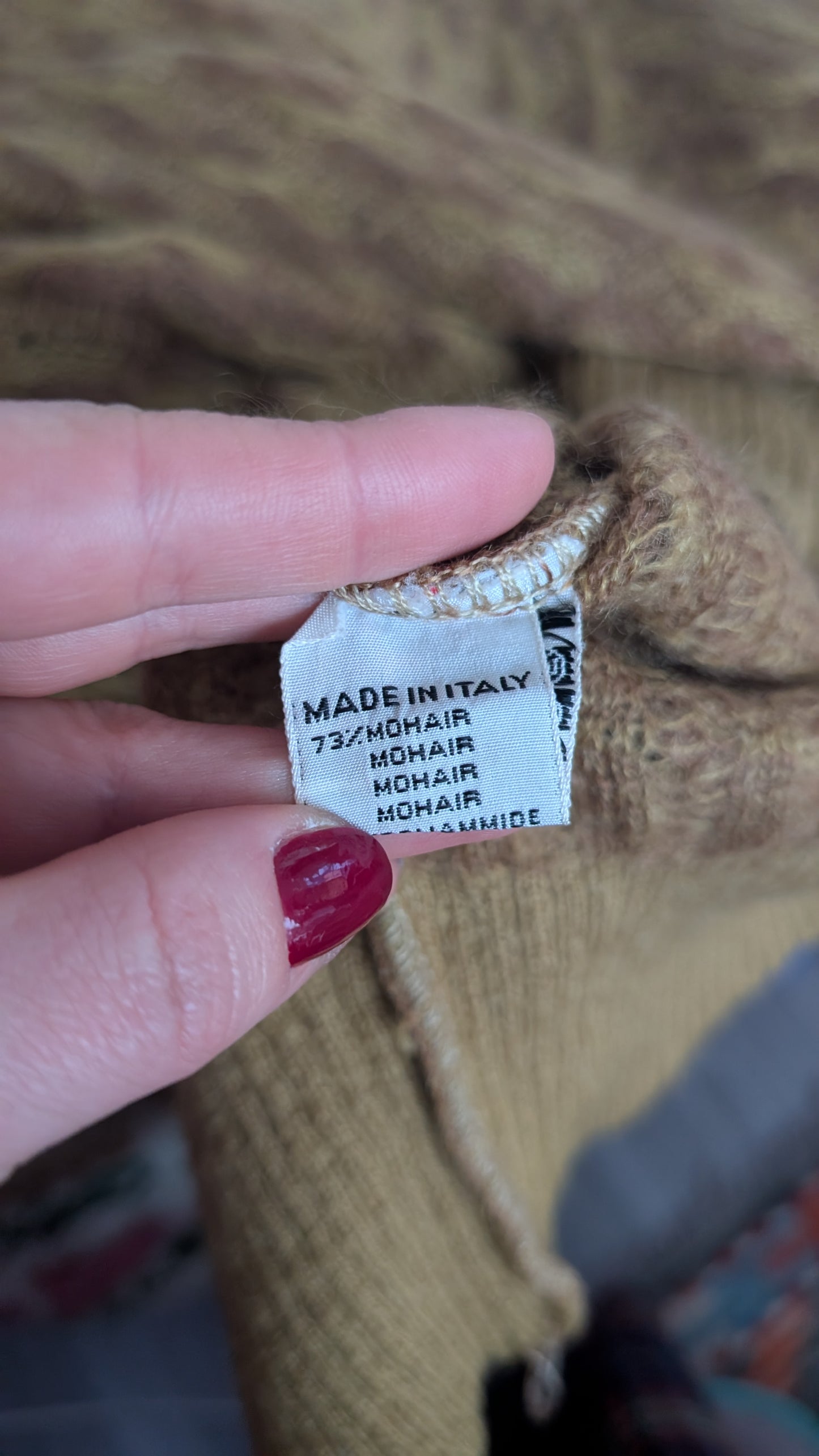 Pull 80s mohair doux jusqu'à taille 42