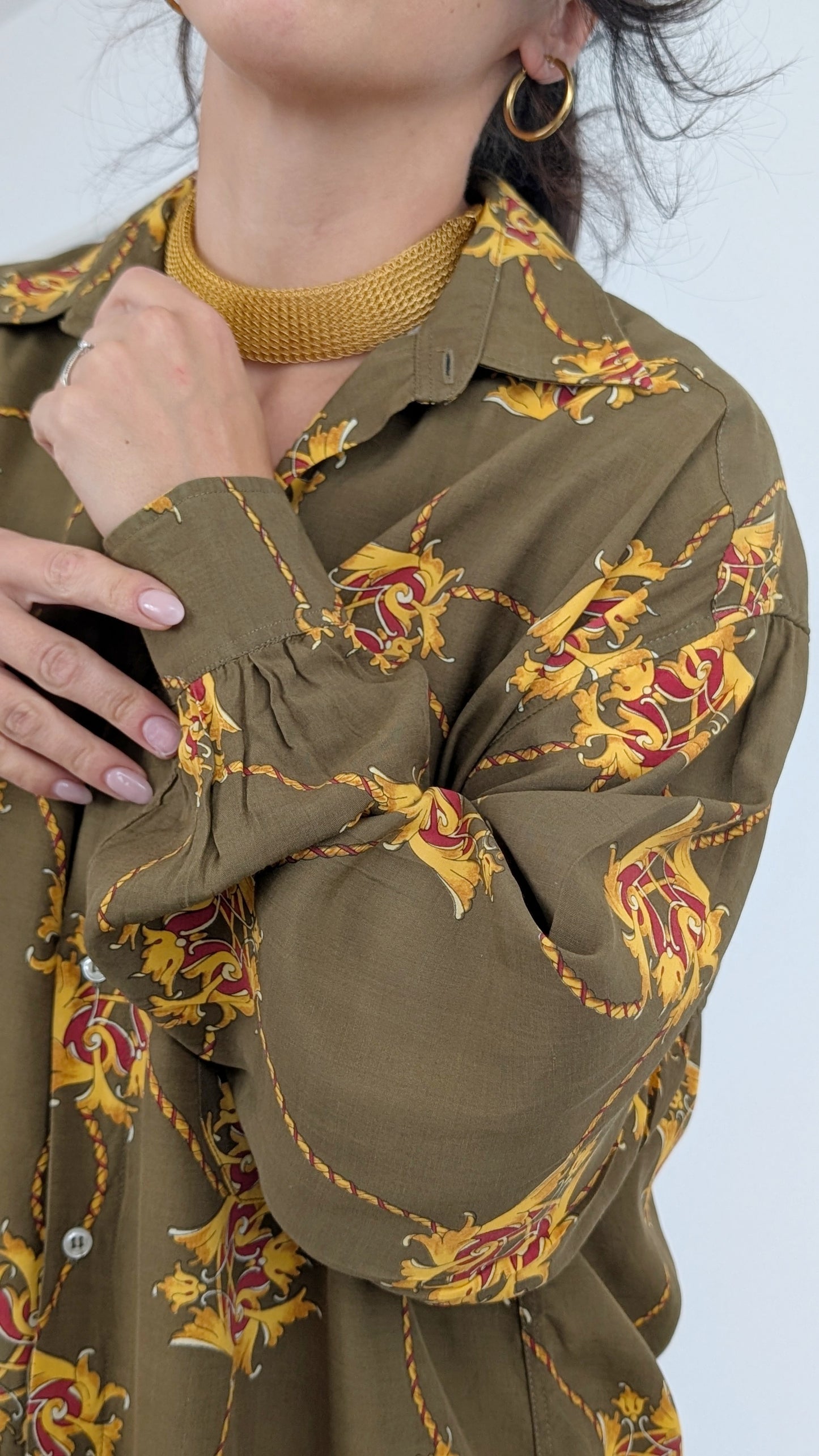 Blouse viscose 80s T42-44