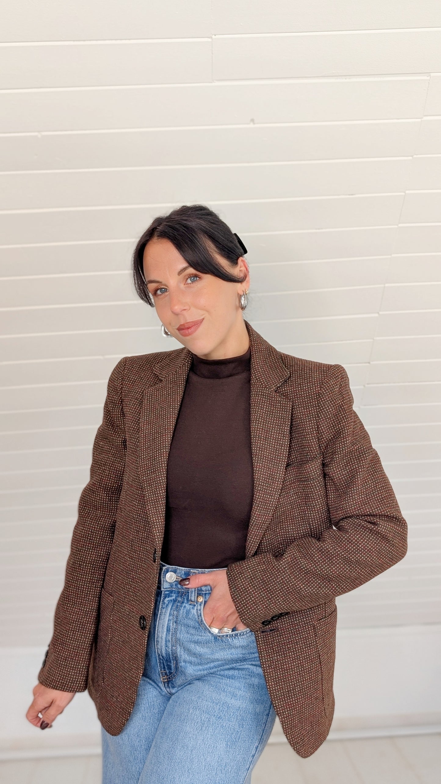 Blazer 70s laine fabriqué en Italie T36