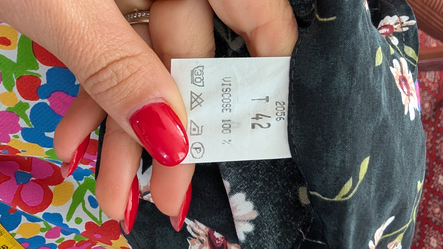 Robe 90s viscose T38