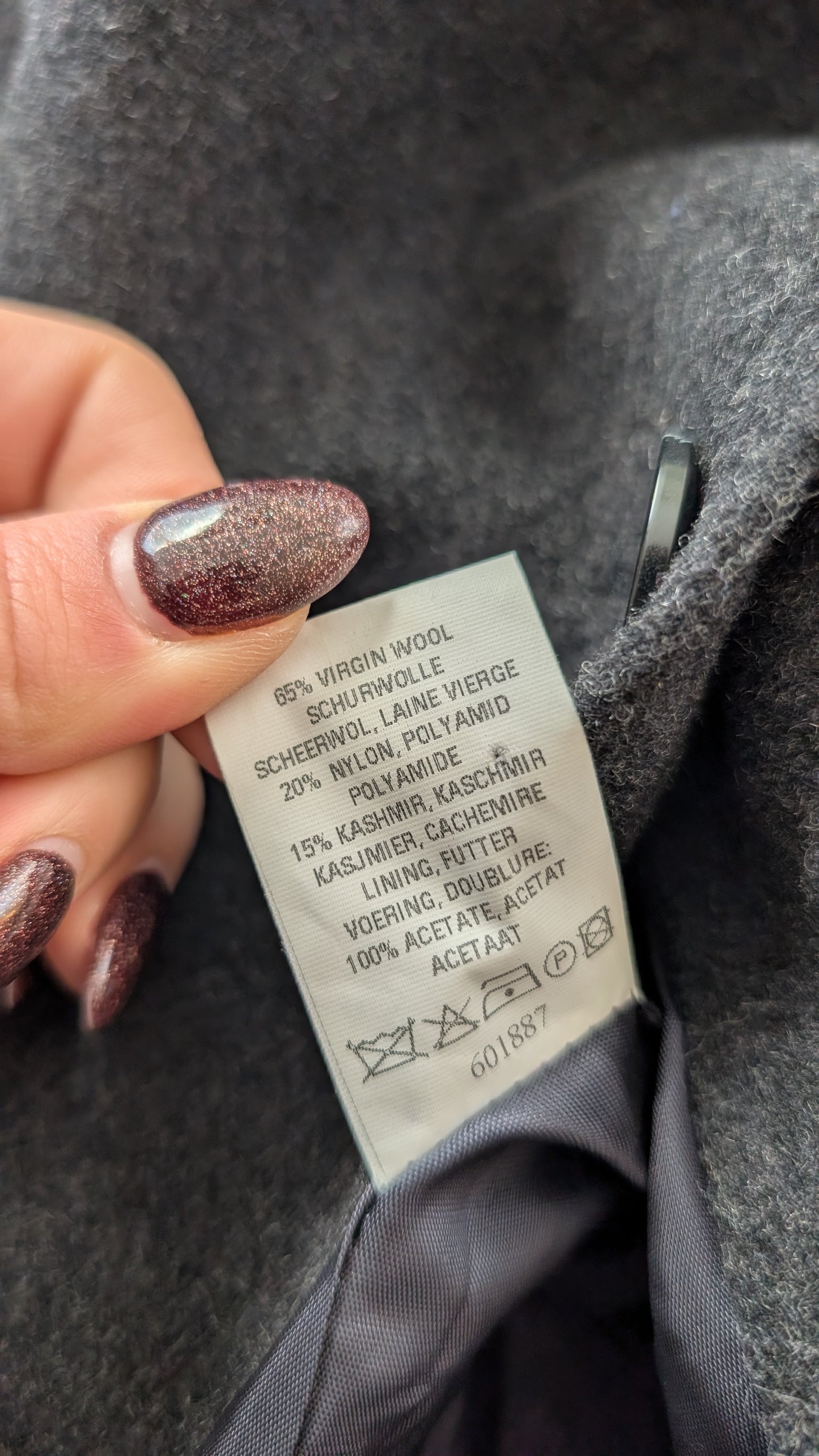 Manteau laine et cachemire T38-40