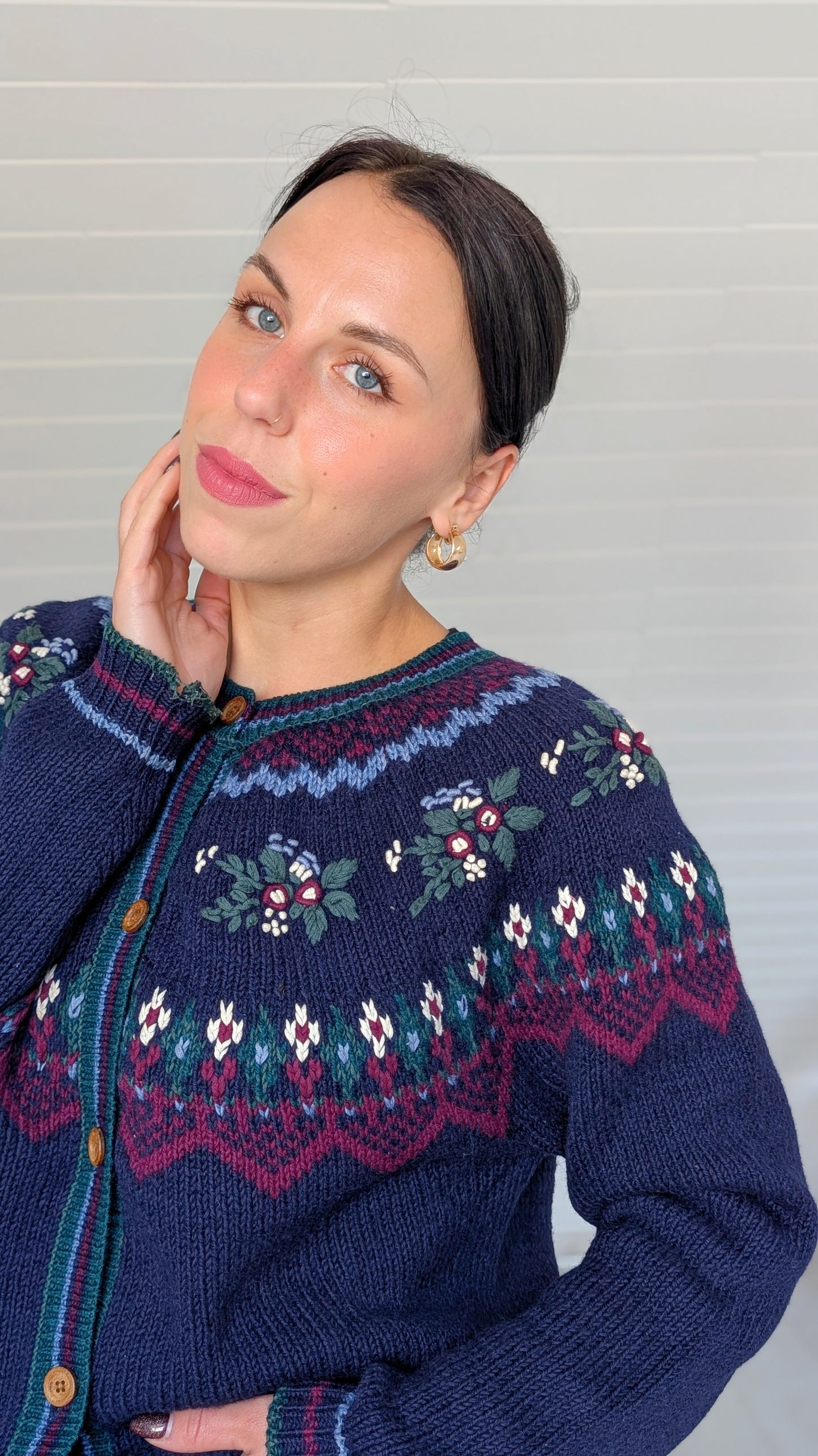 Pull laine et coton T40-42