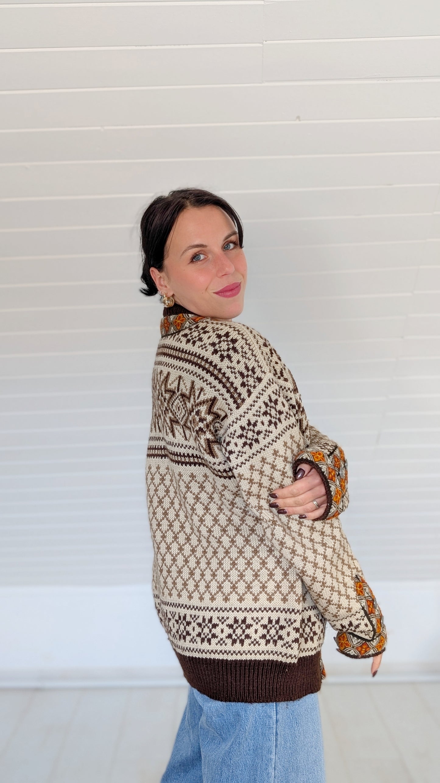 Cardigan norvégien pure laine T40-42
