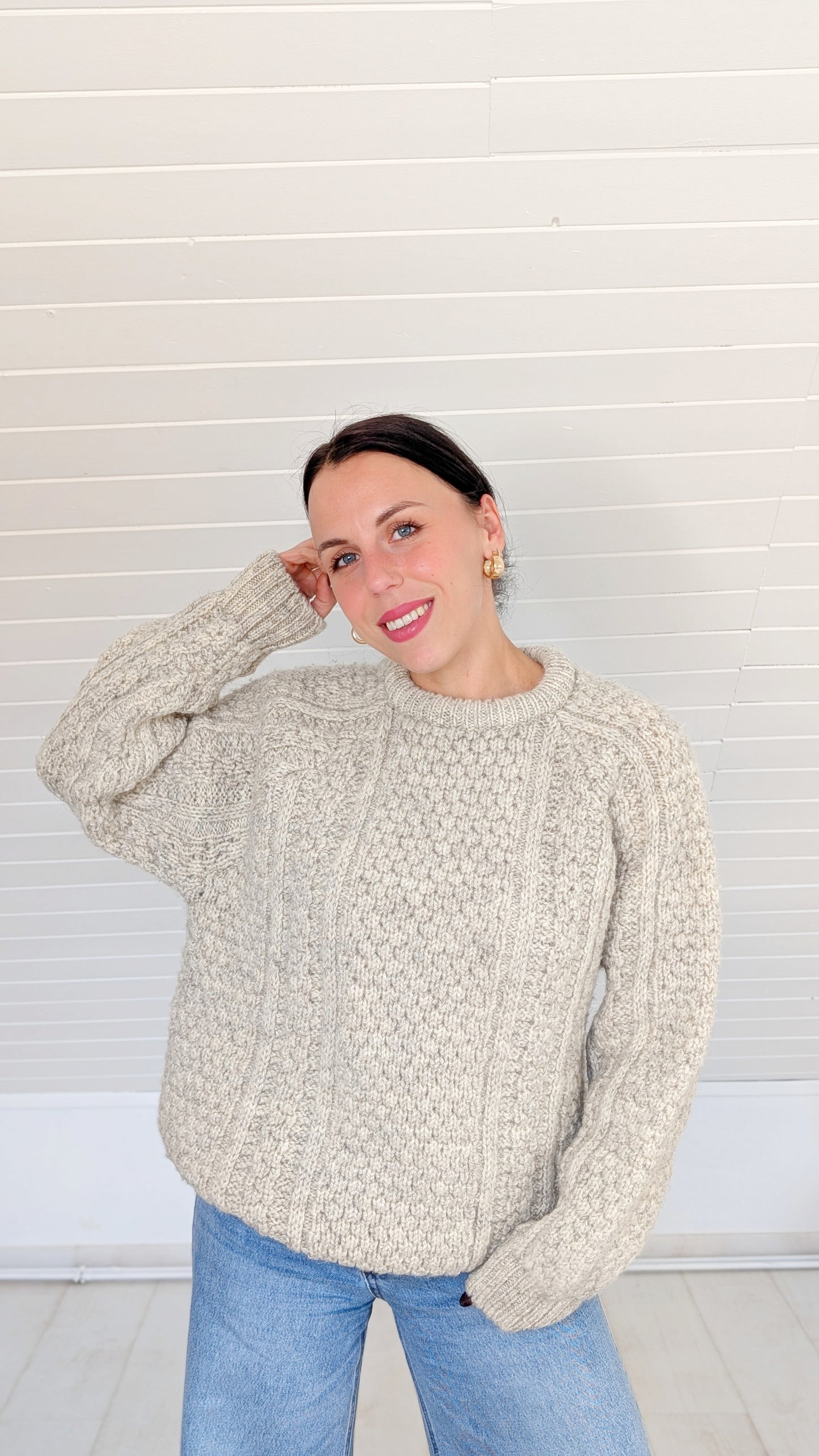 Pull irlandais pure laine T40-42