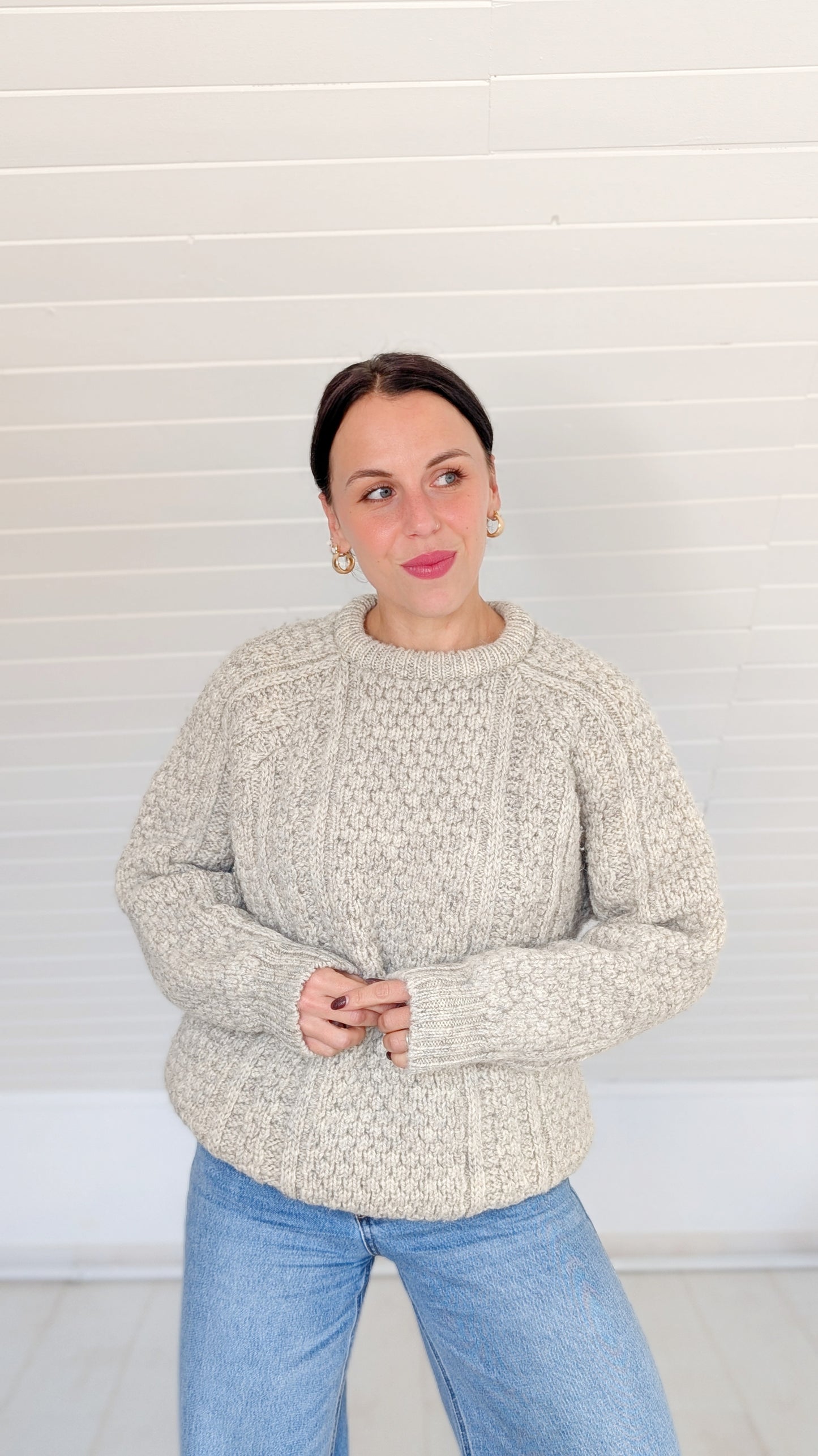 Pull irlandais pure laine T40-42