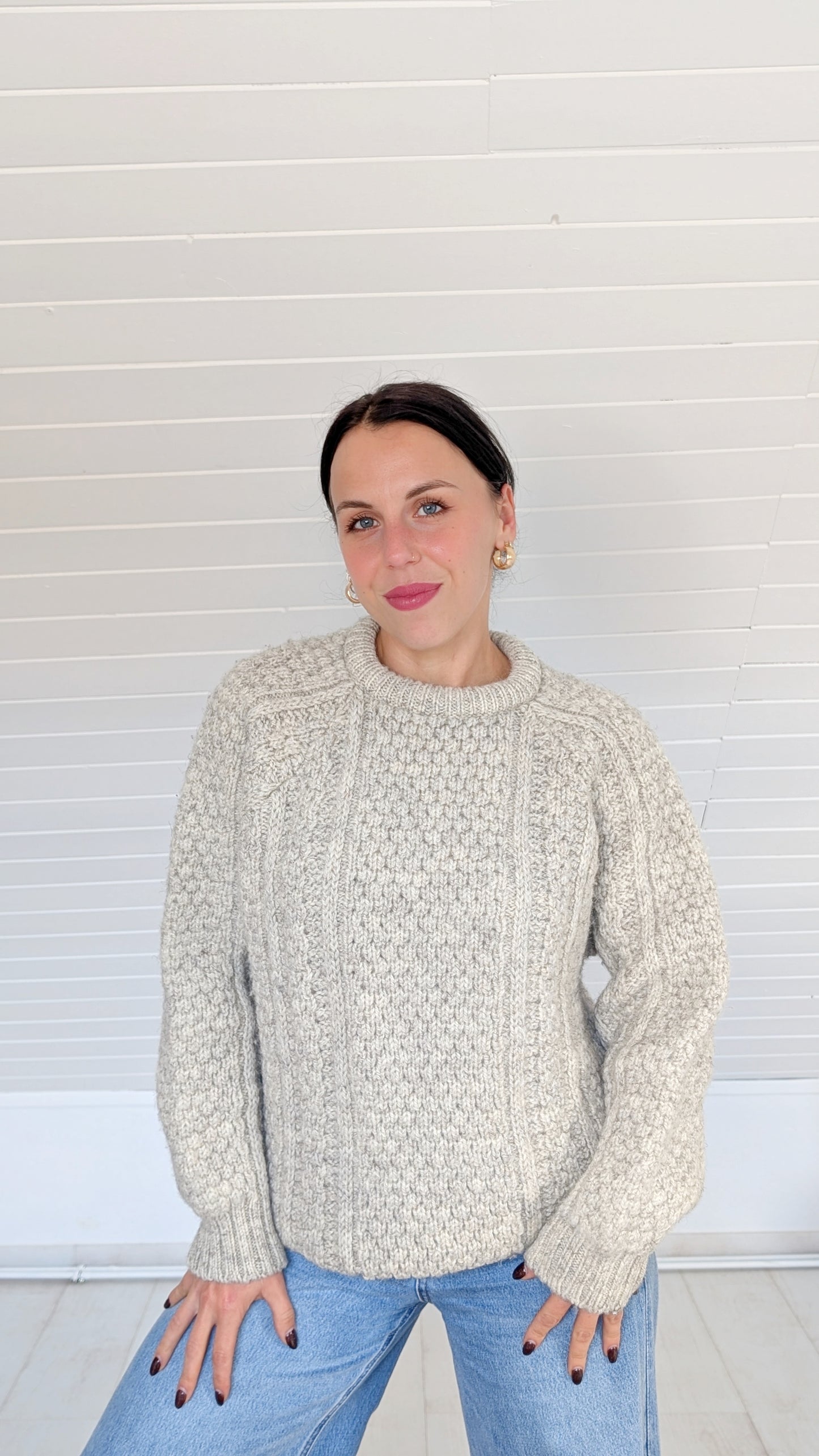 Pull irlandais pure laine T40-42