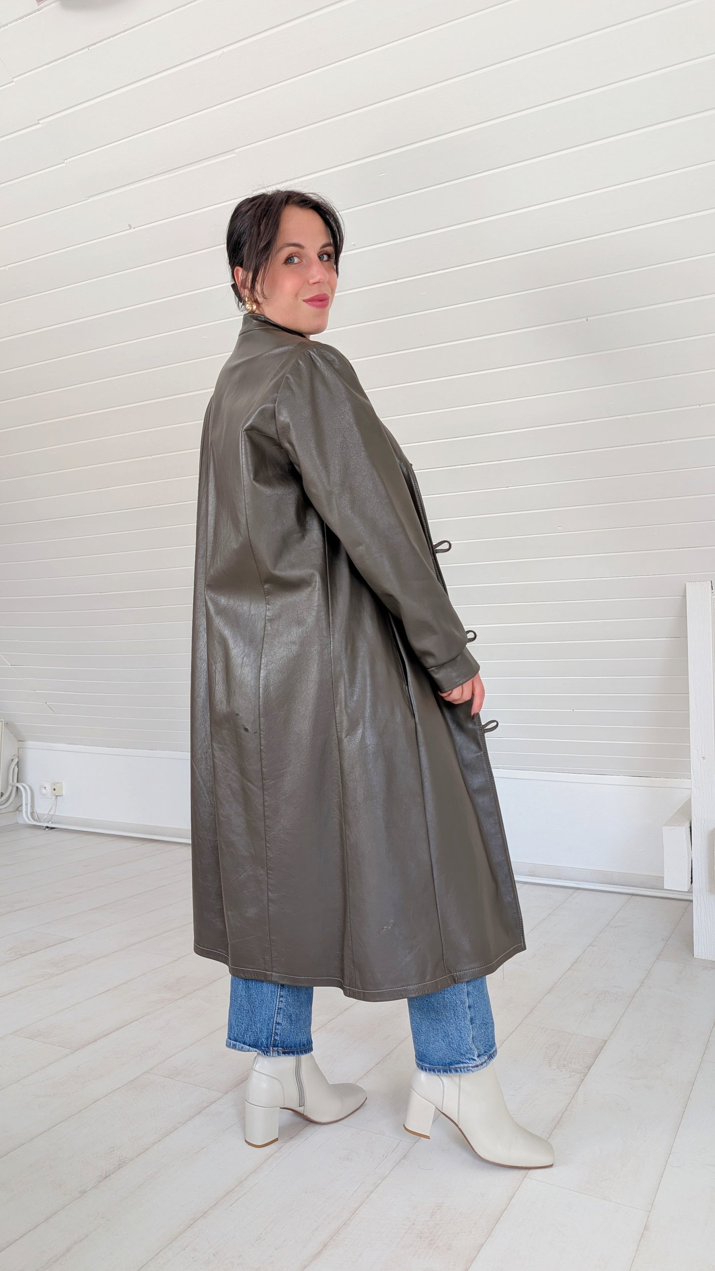 Manteau cuir 80s 40