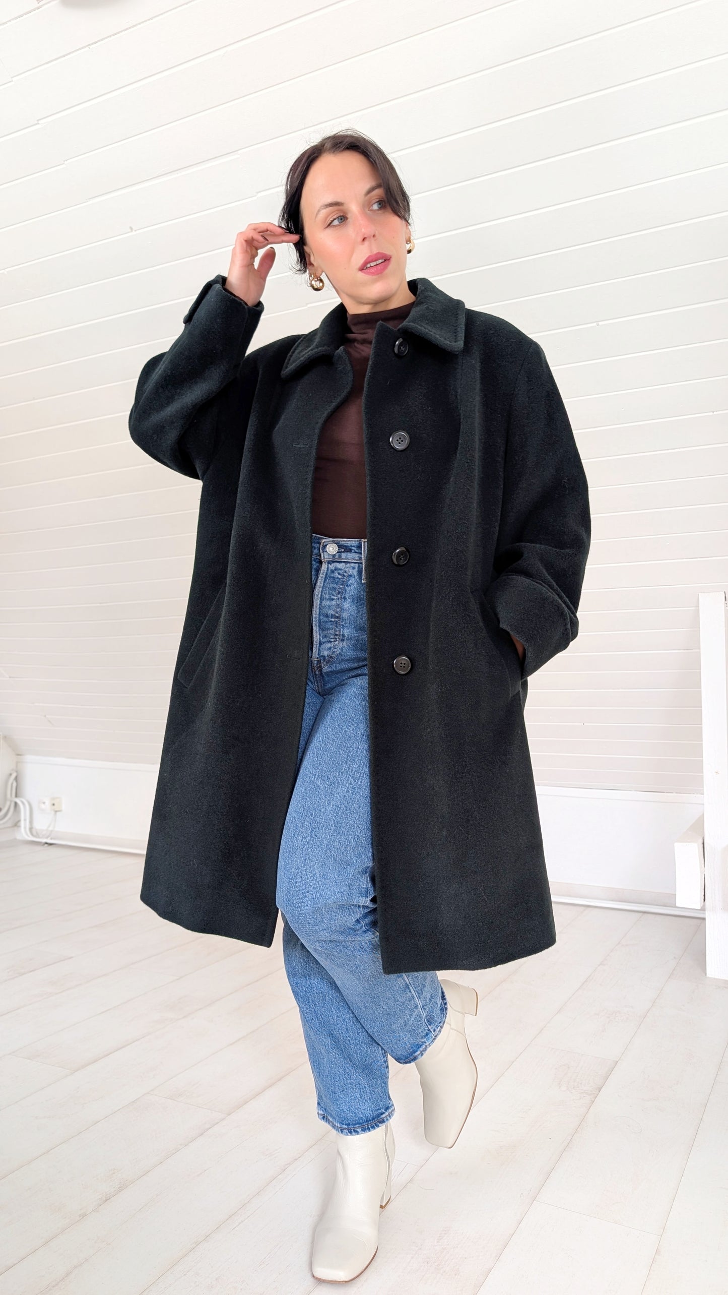 Manteau en pure laine T40-42