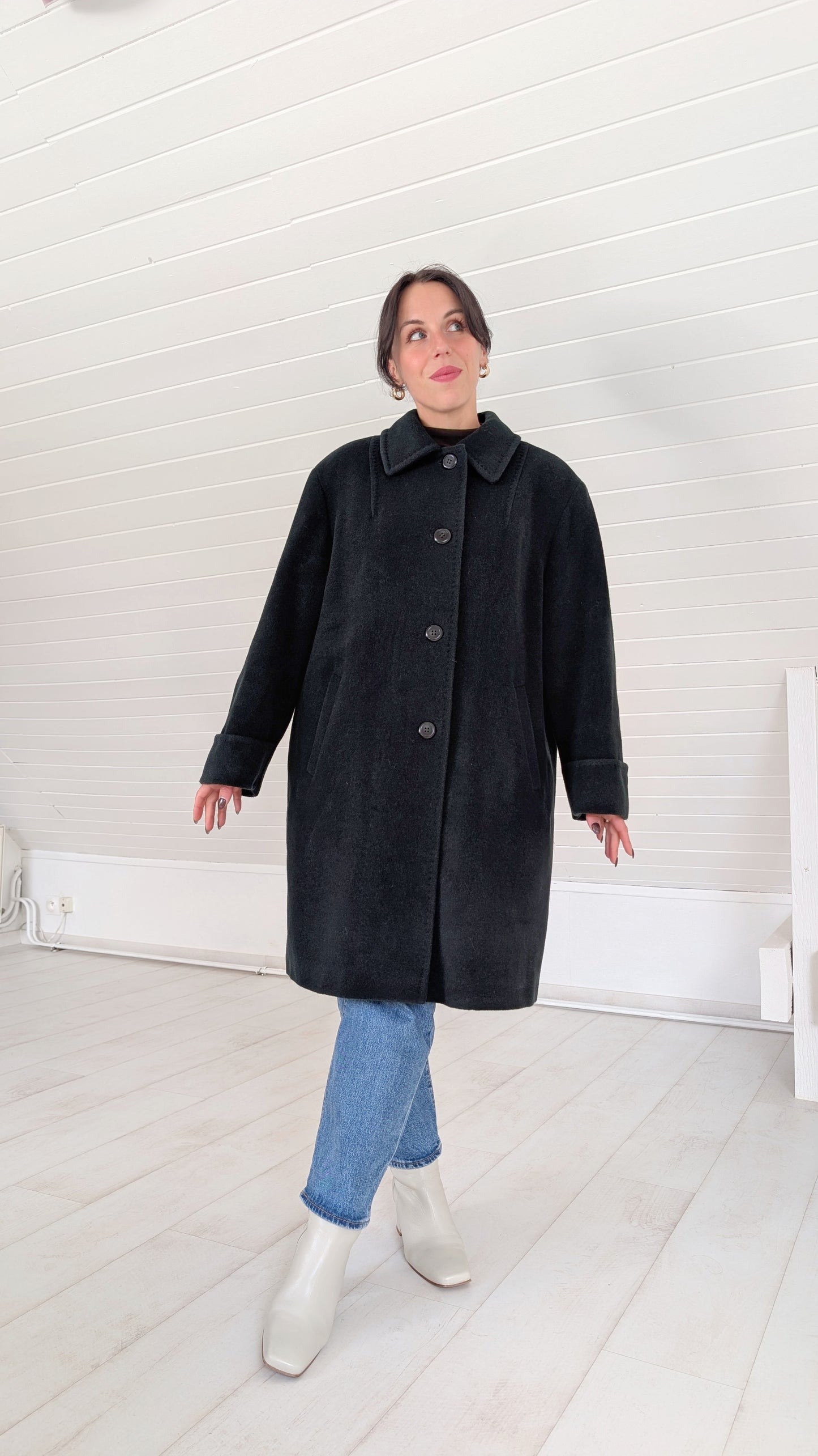 Manteau en pure laine T40-42