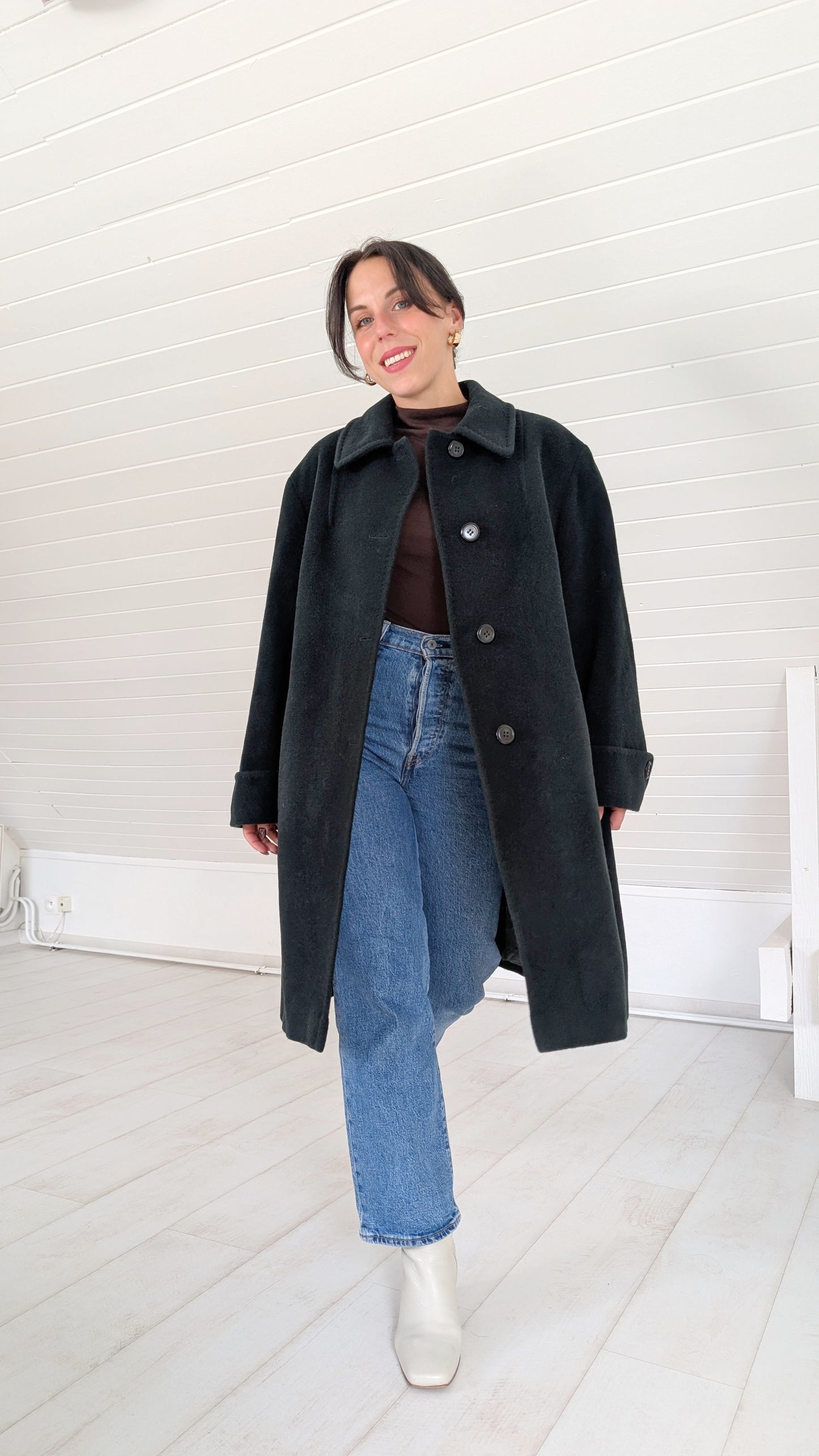 Manteau en pure laine T40-42