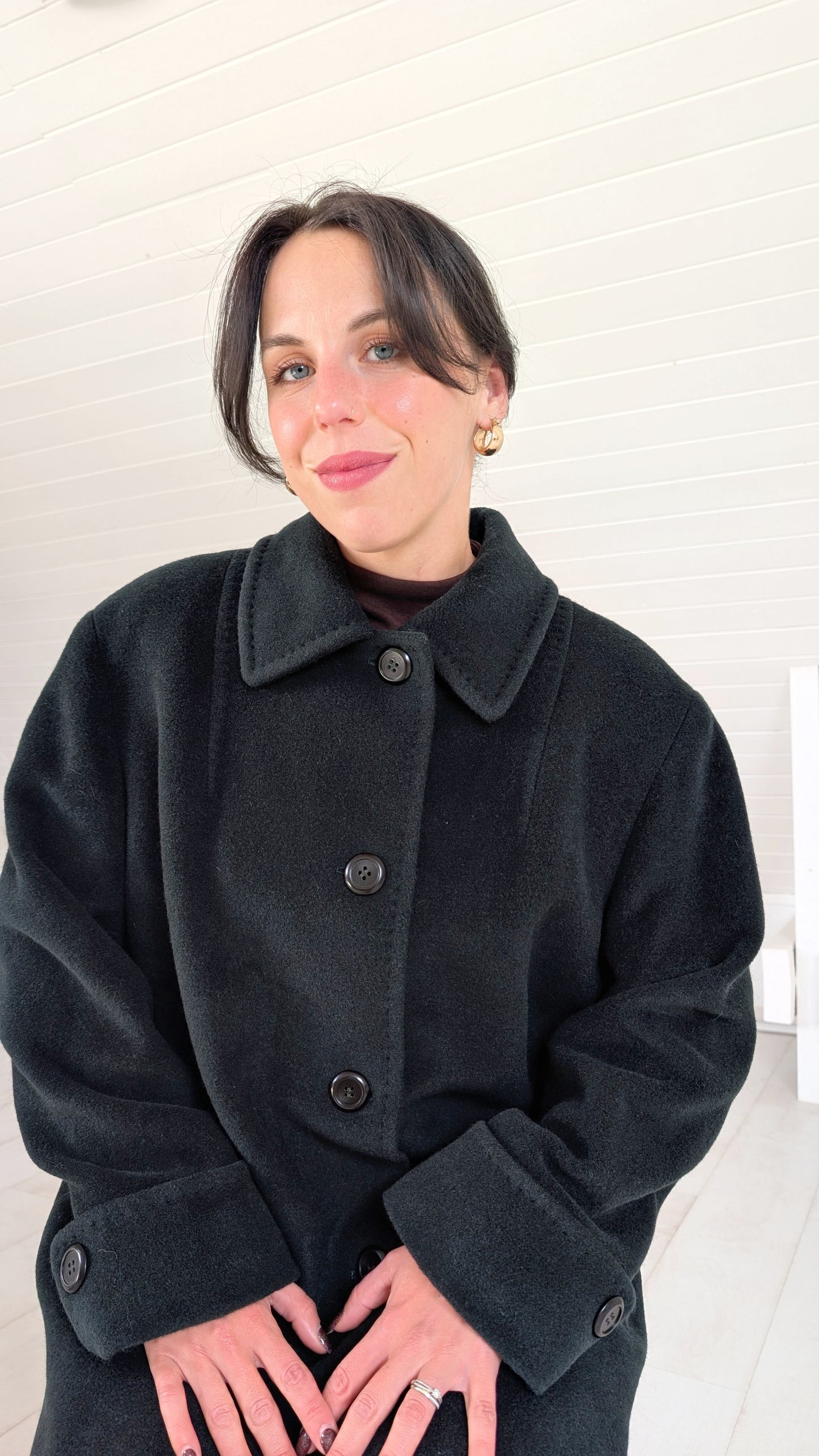 Manteau en pure laine T40-42