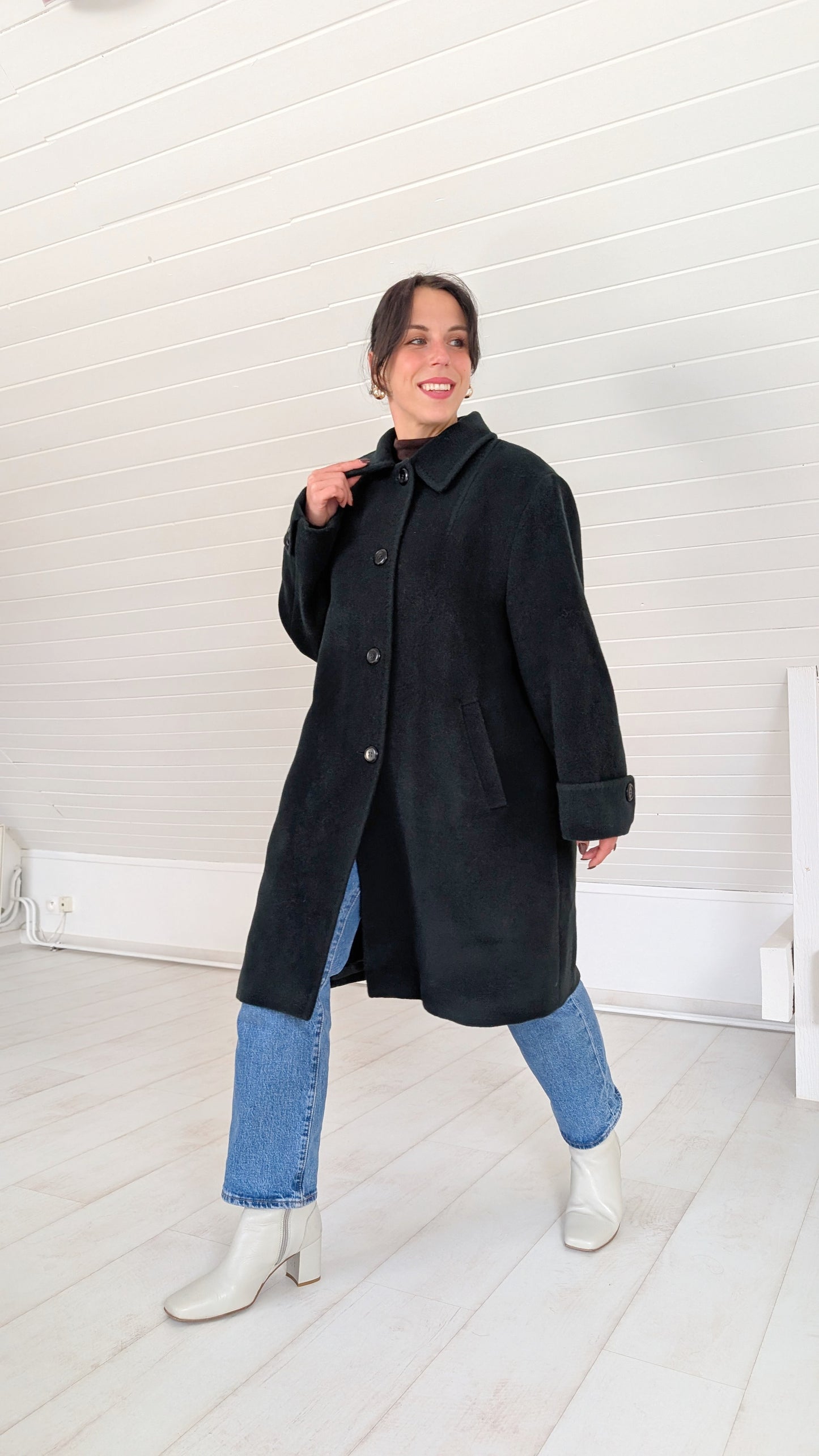 Manteau en pure laine T40-42