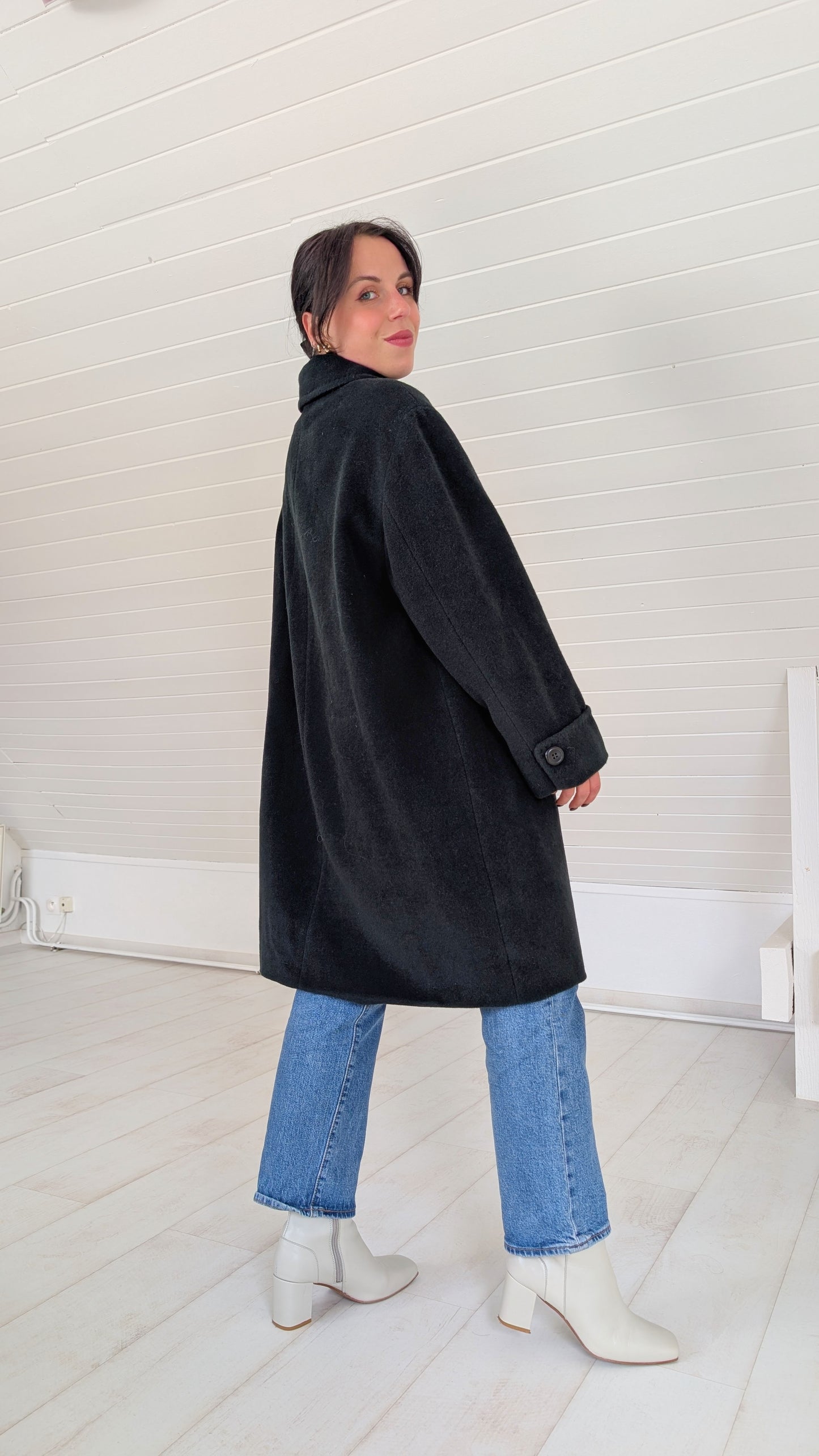 Manteau en pure laine T40-42