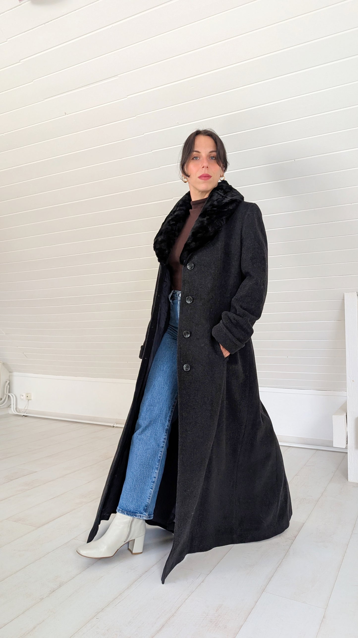 Manteau laine et cachemire T38-40