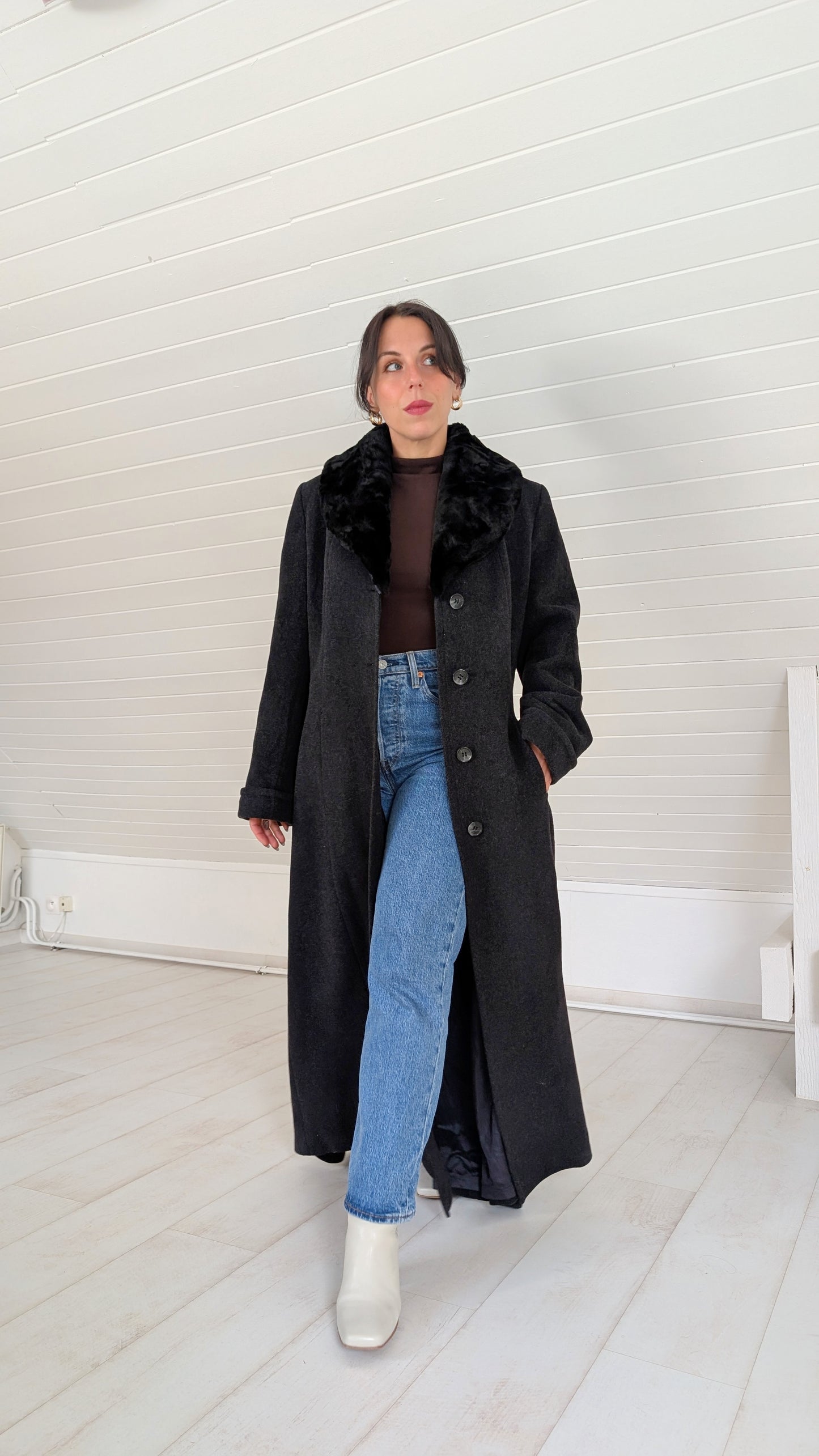 Manteau laine et cachemire T38-40