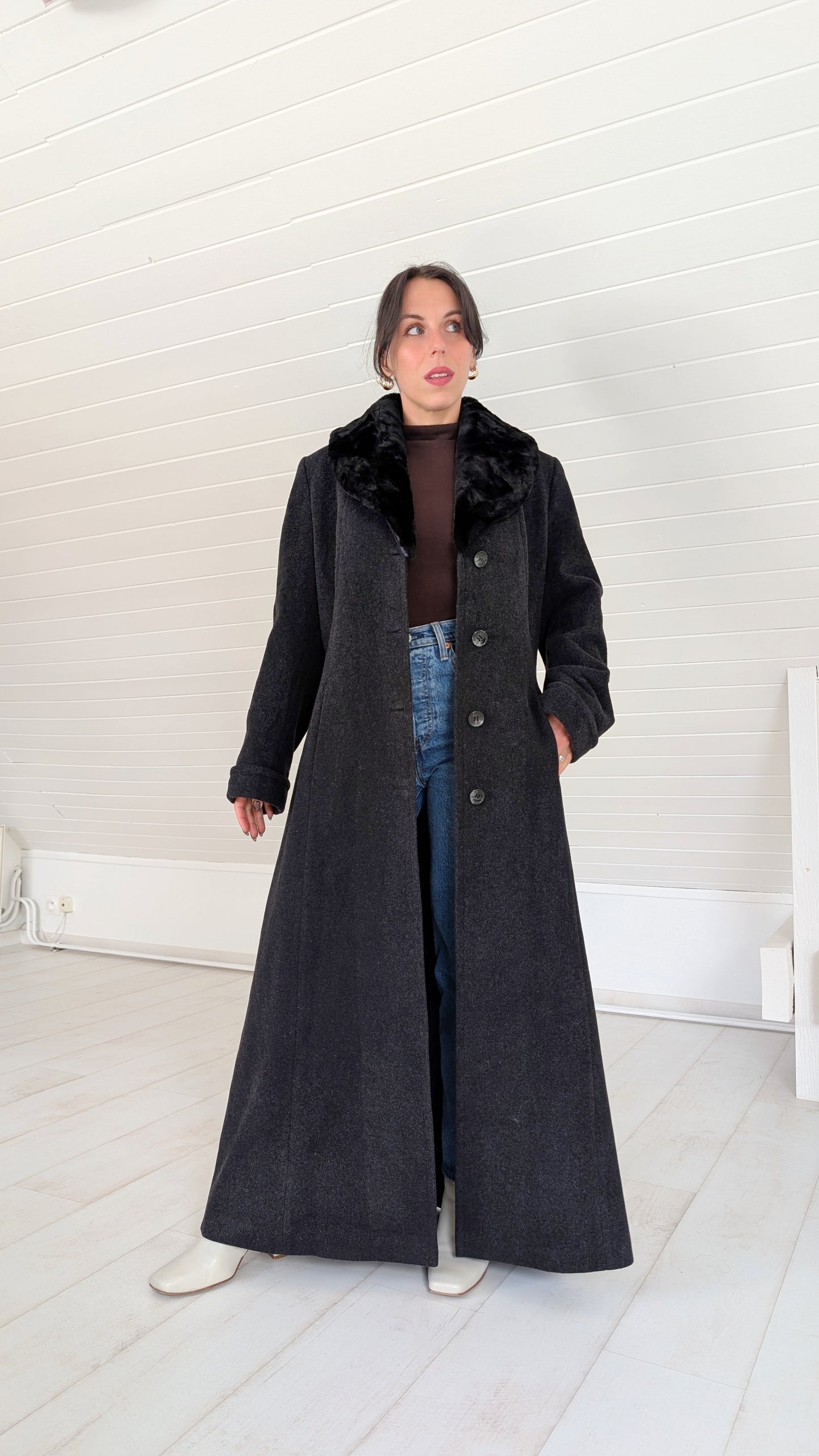 Manteau laine et cachemire T38-40