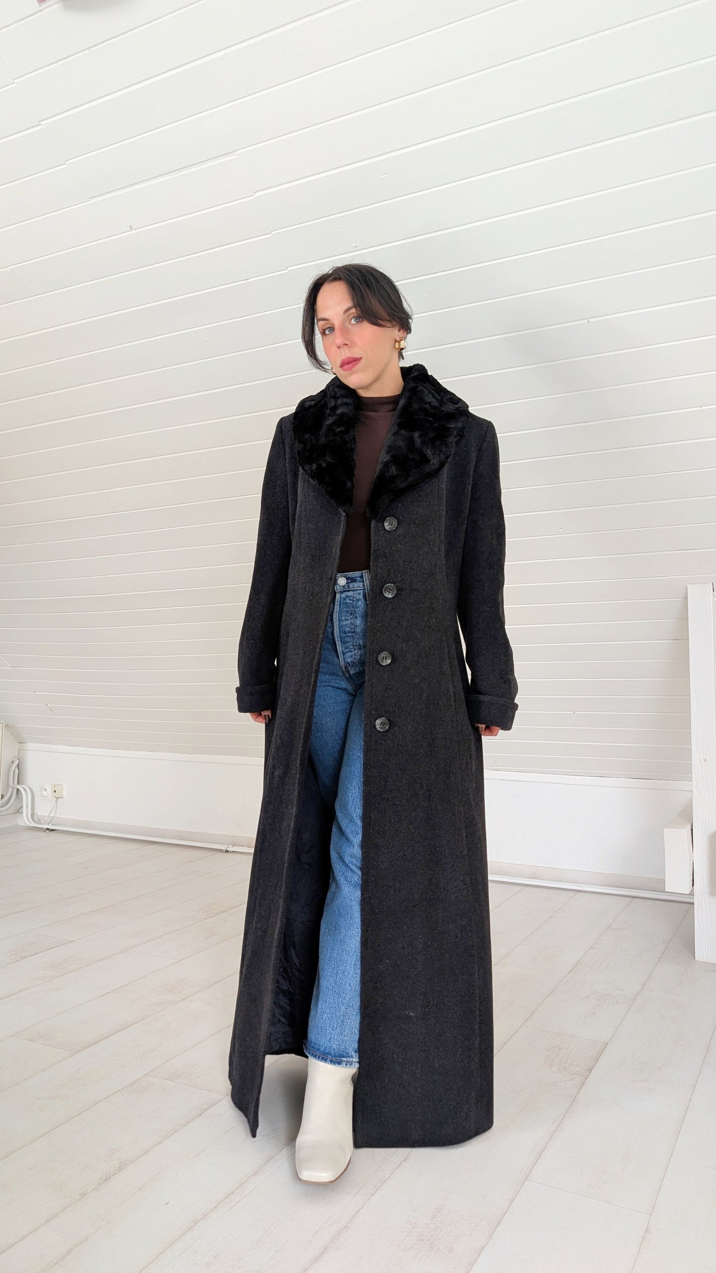 Manteau laine et cachemire T38-40