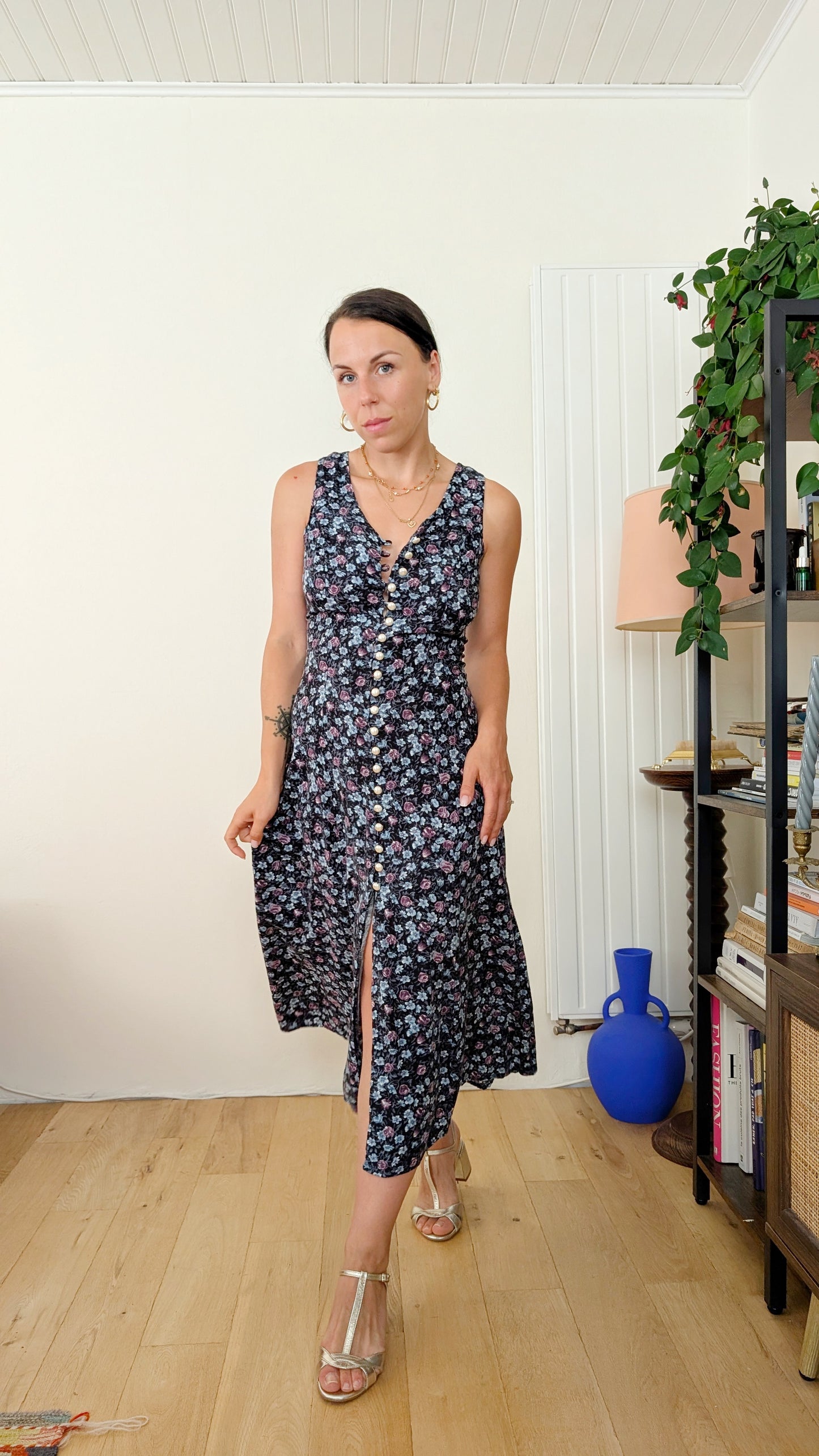 Robe 90s viscose T36