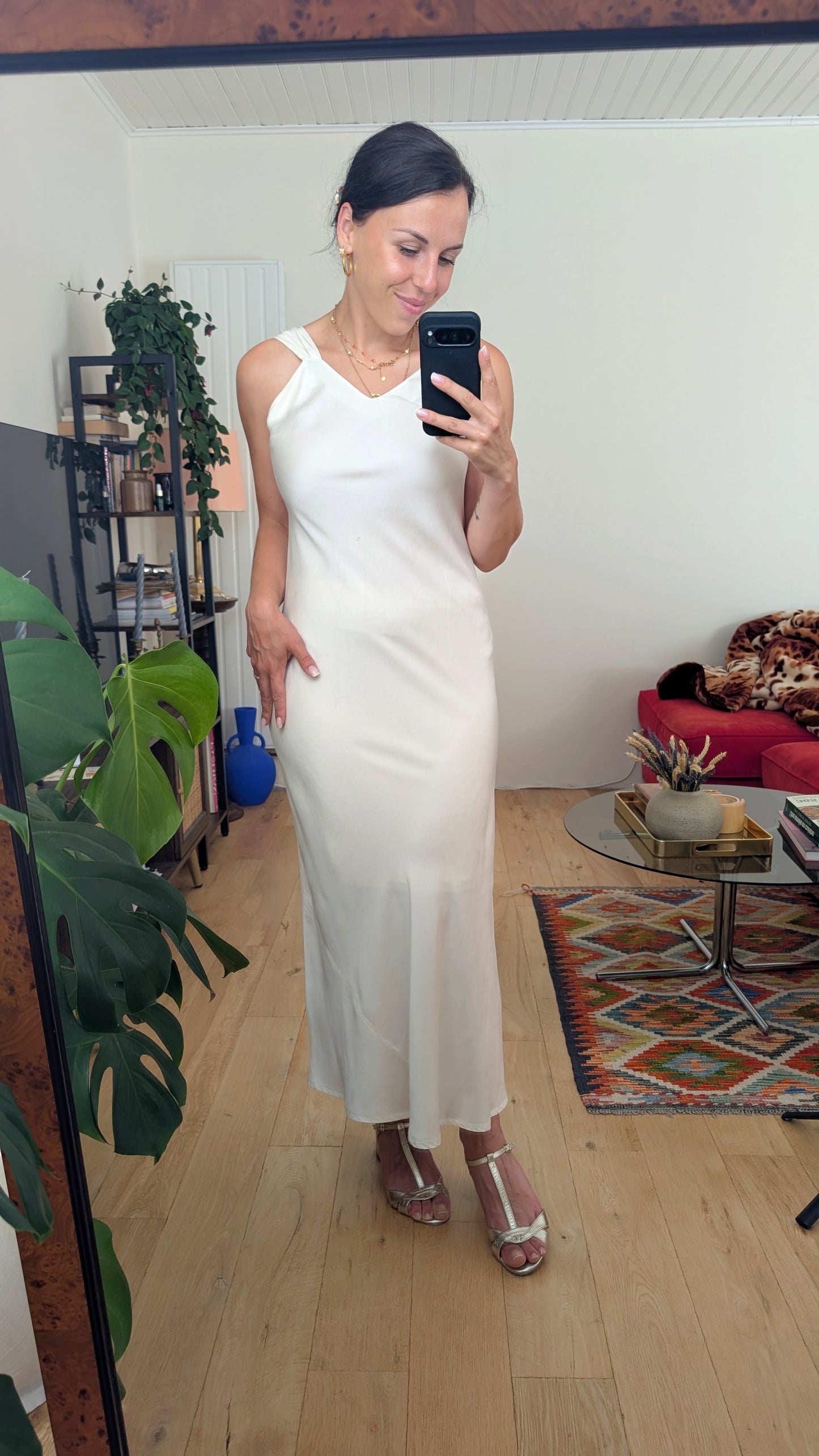 Robe soie 1980 T36