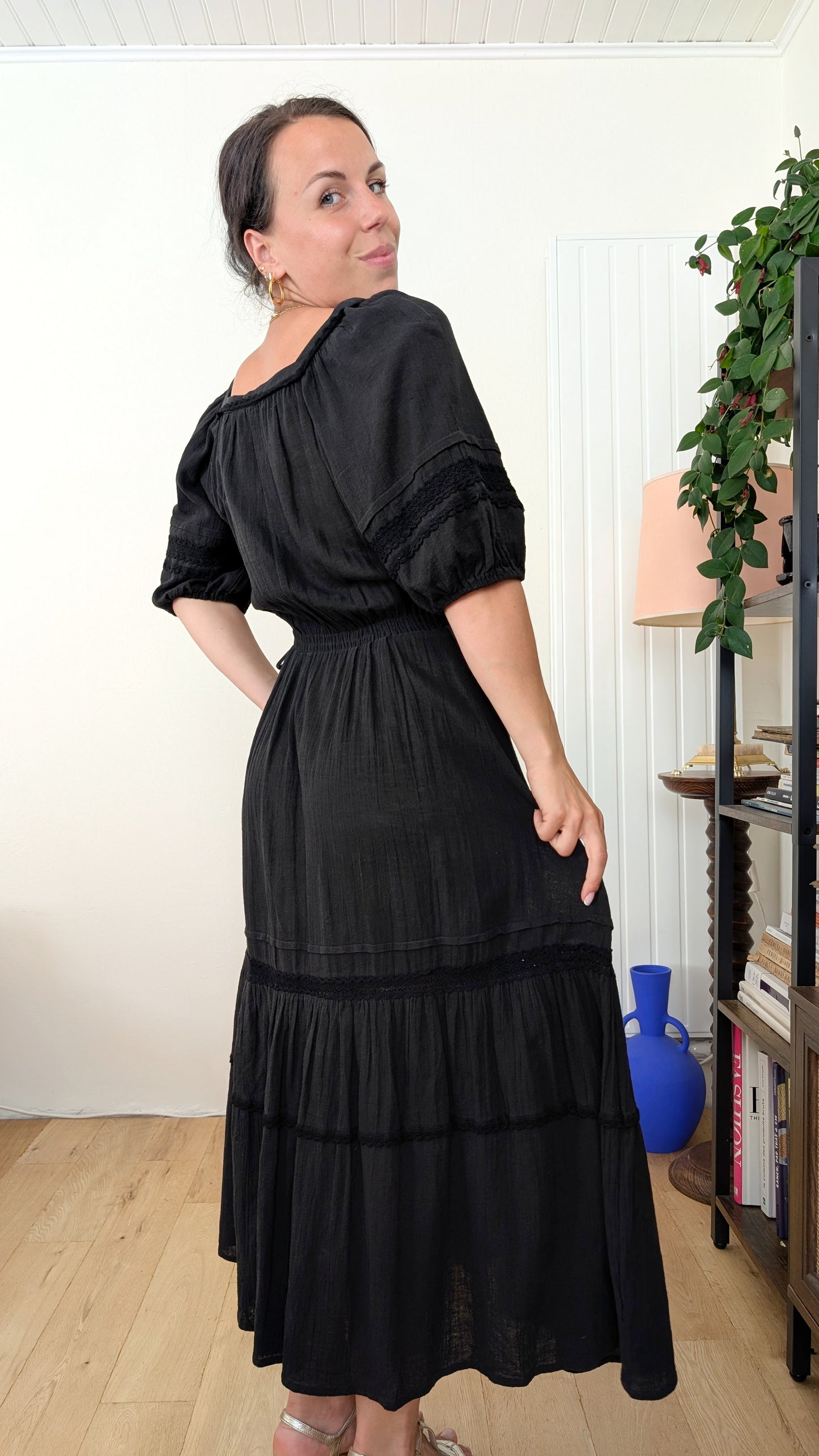 Robe 70s gaze de coton T38