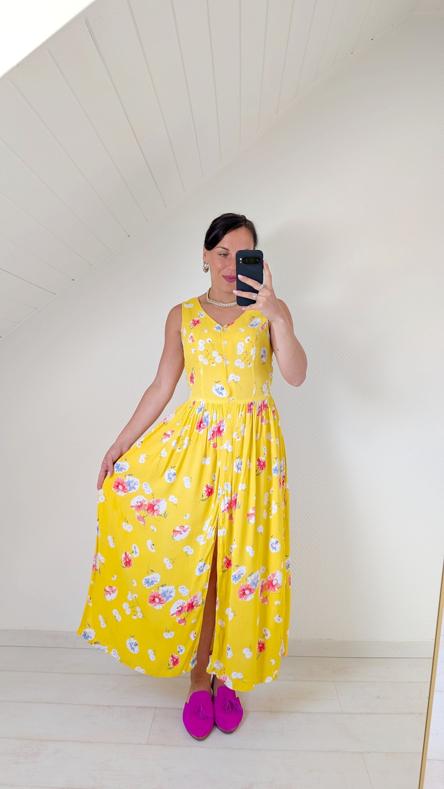 Robe fleurie viscose T36-38