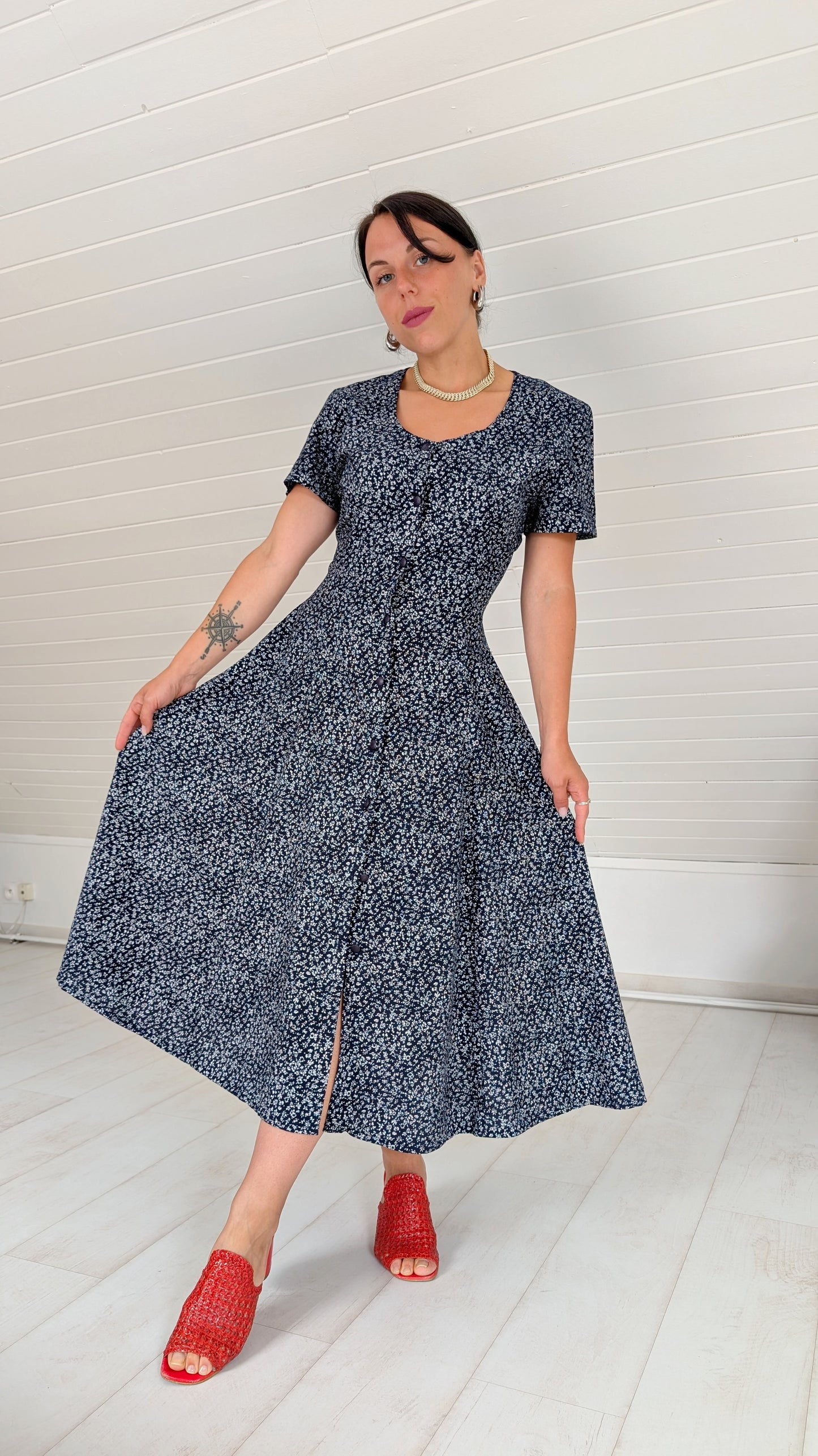 Robe 90s viscose T38