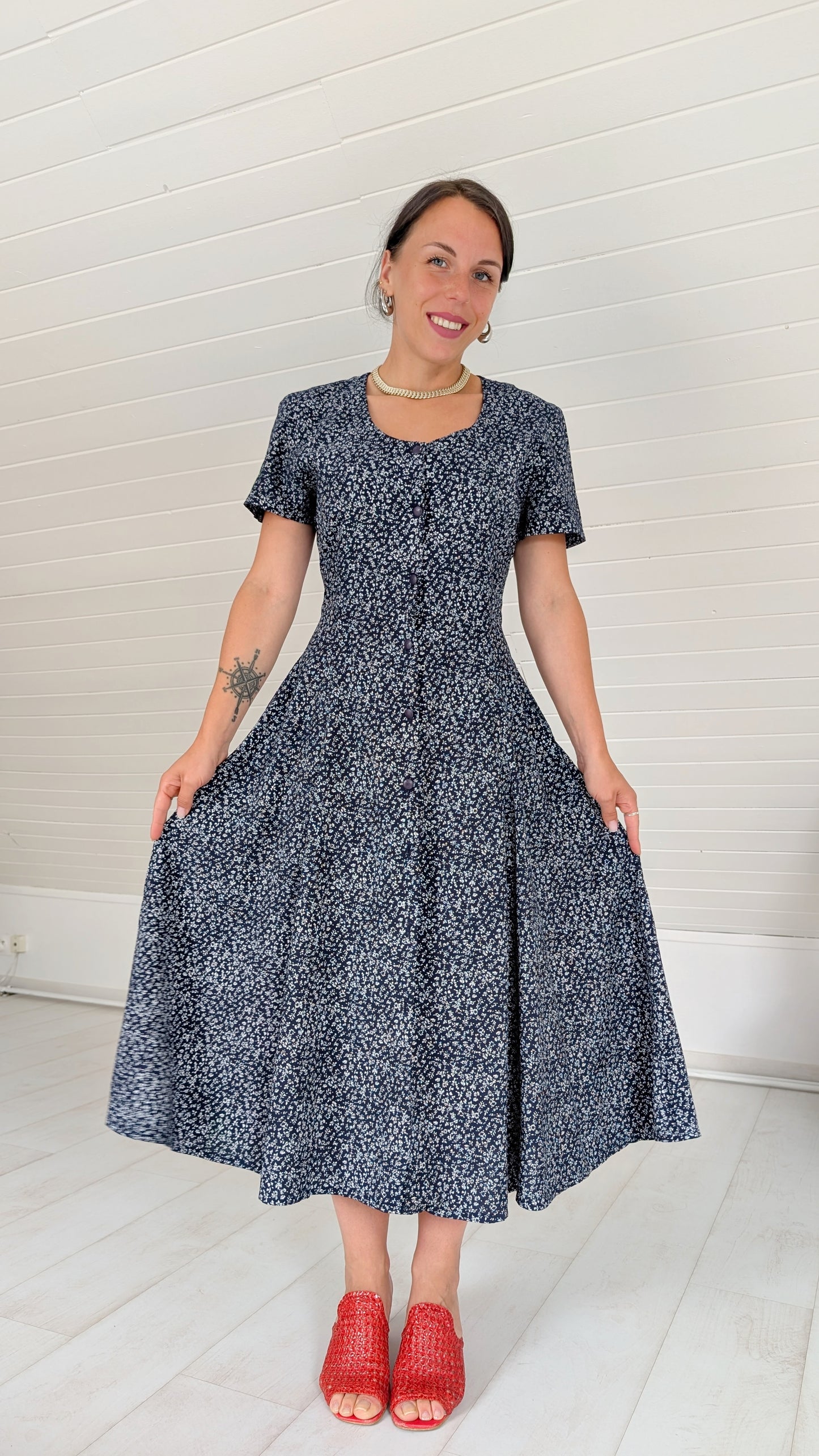 Robe 90s viscose T38