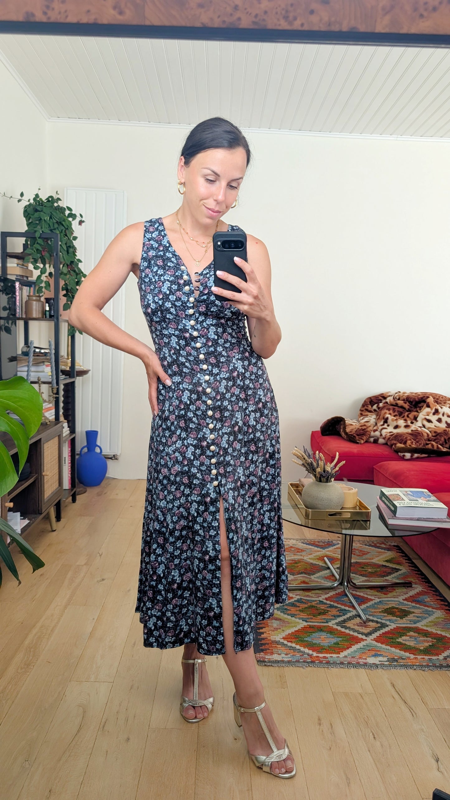 Robe 90s viscose T36