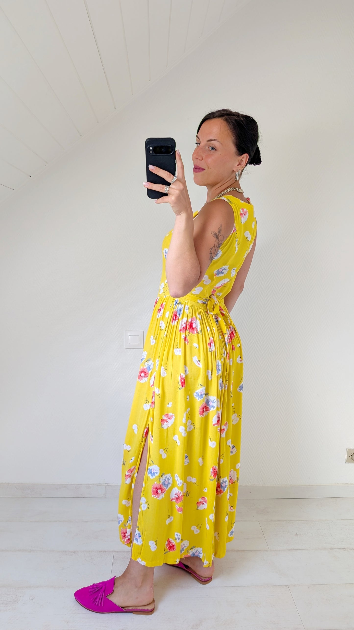 Robe fleurie viscose T36-38