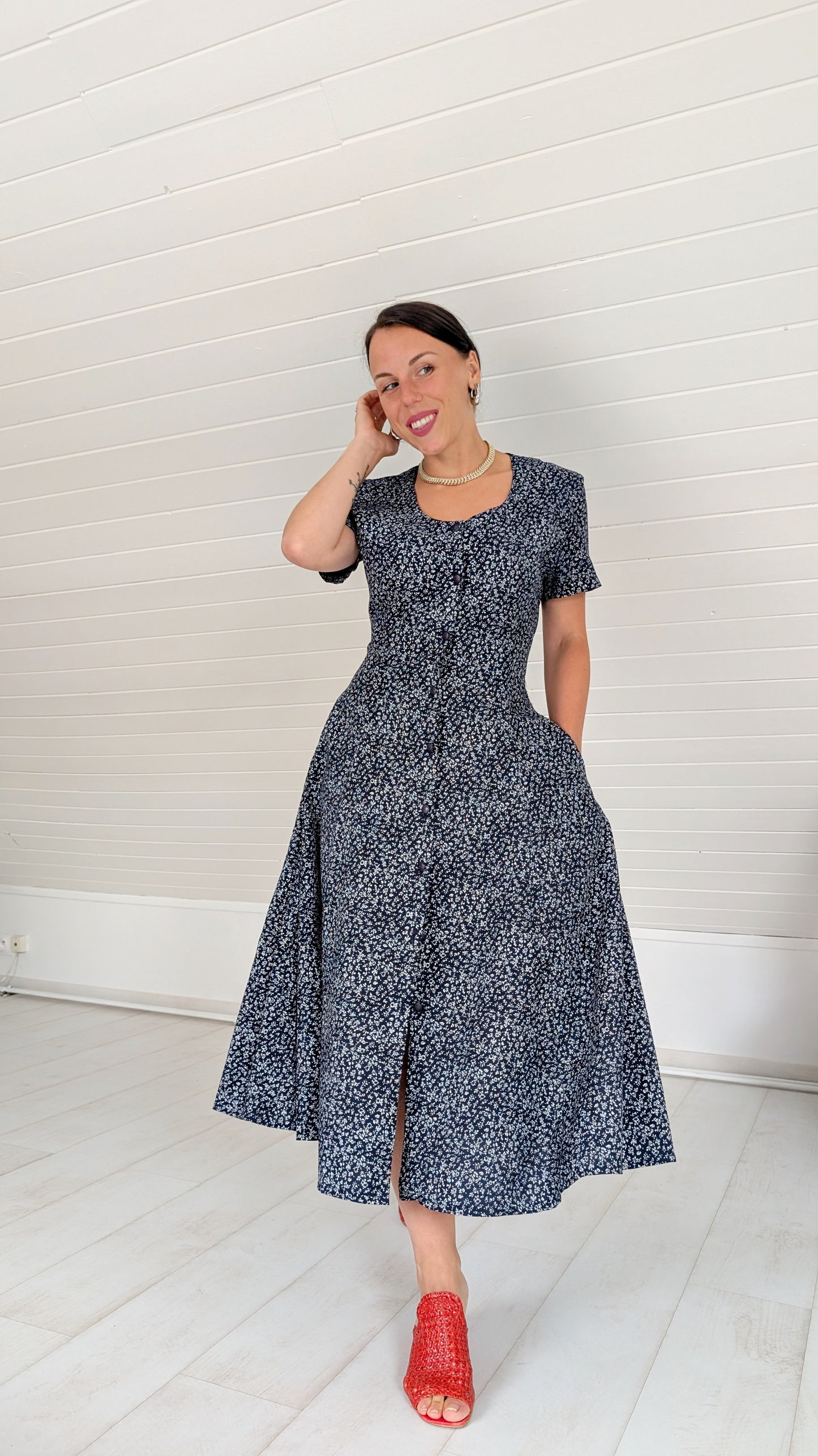 Robe 90s viscose T38