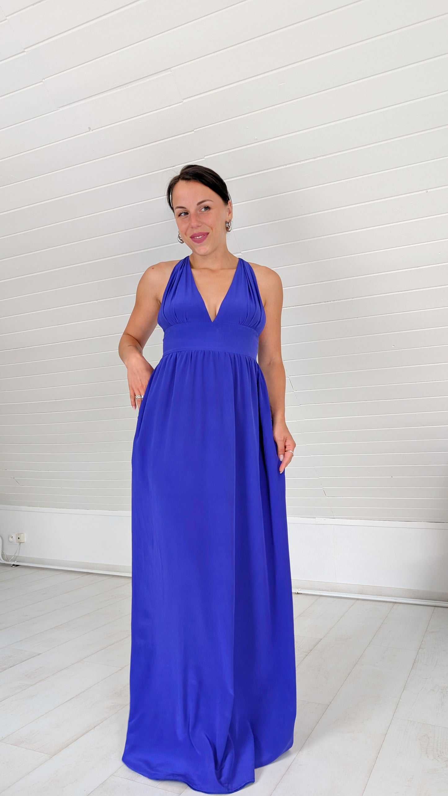 Robe longue soie T36-38