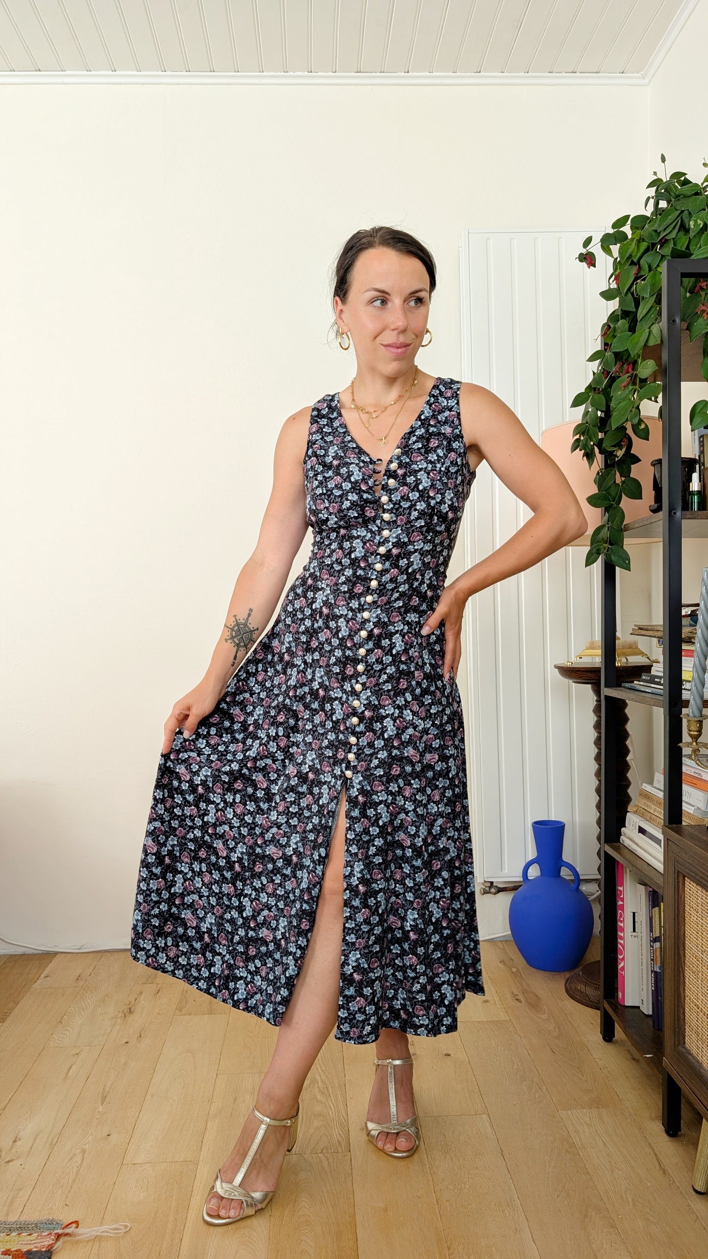 Robe 90s viscose T36