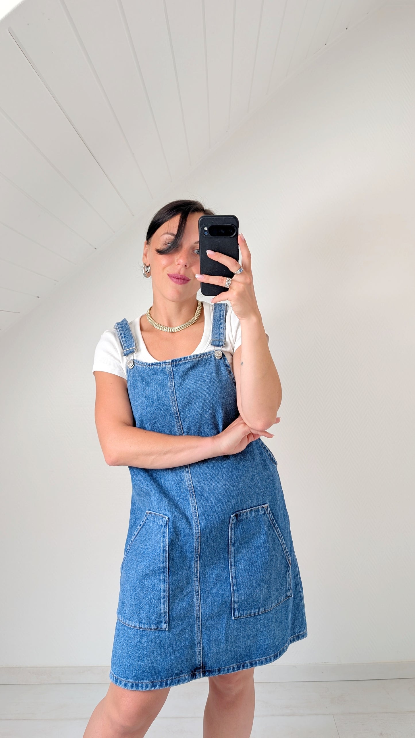 Salopette robe denim 90s T40