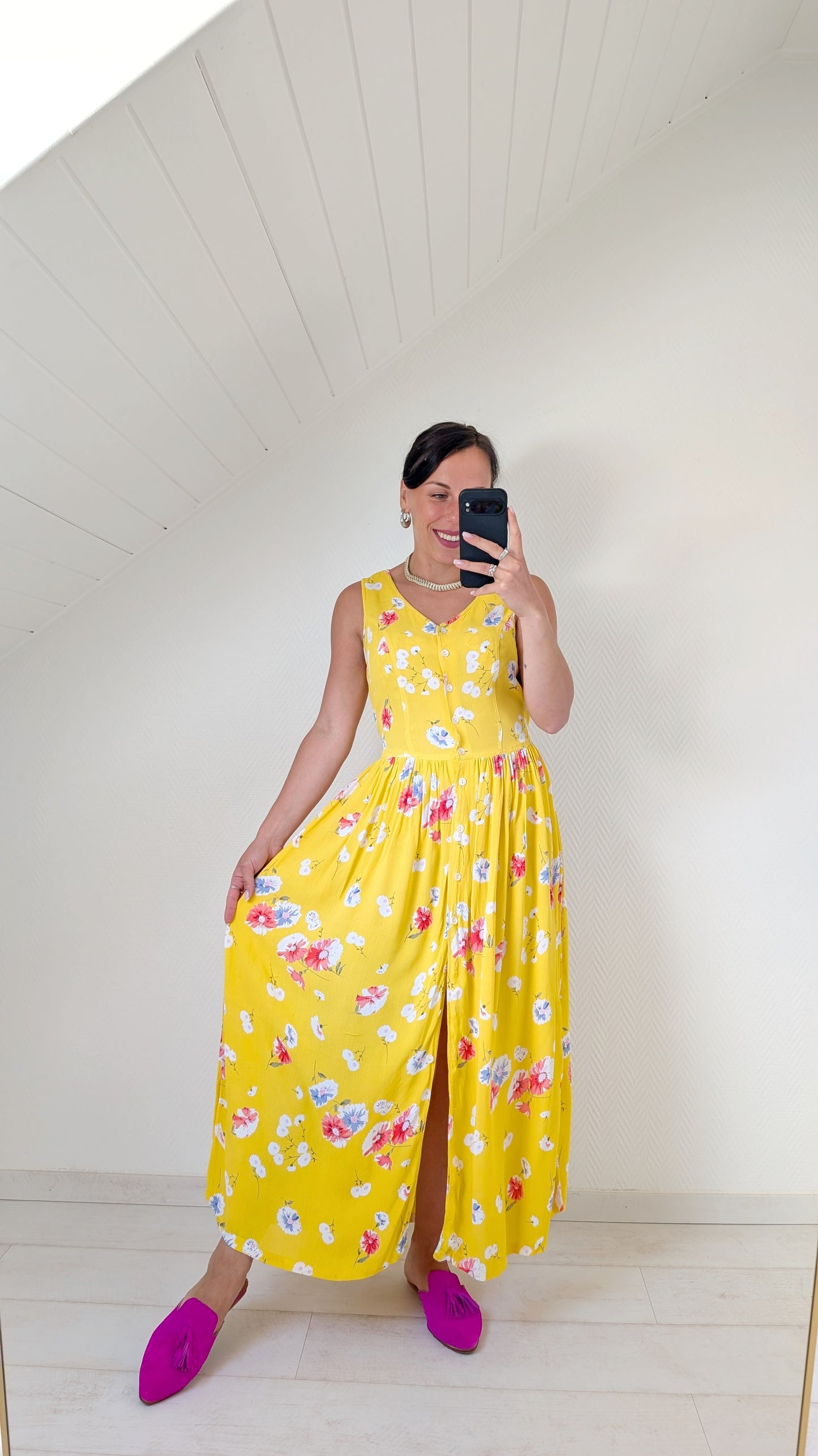 Robe fleurie viscose T36-38