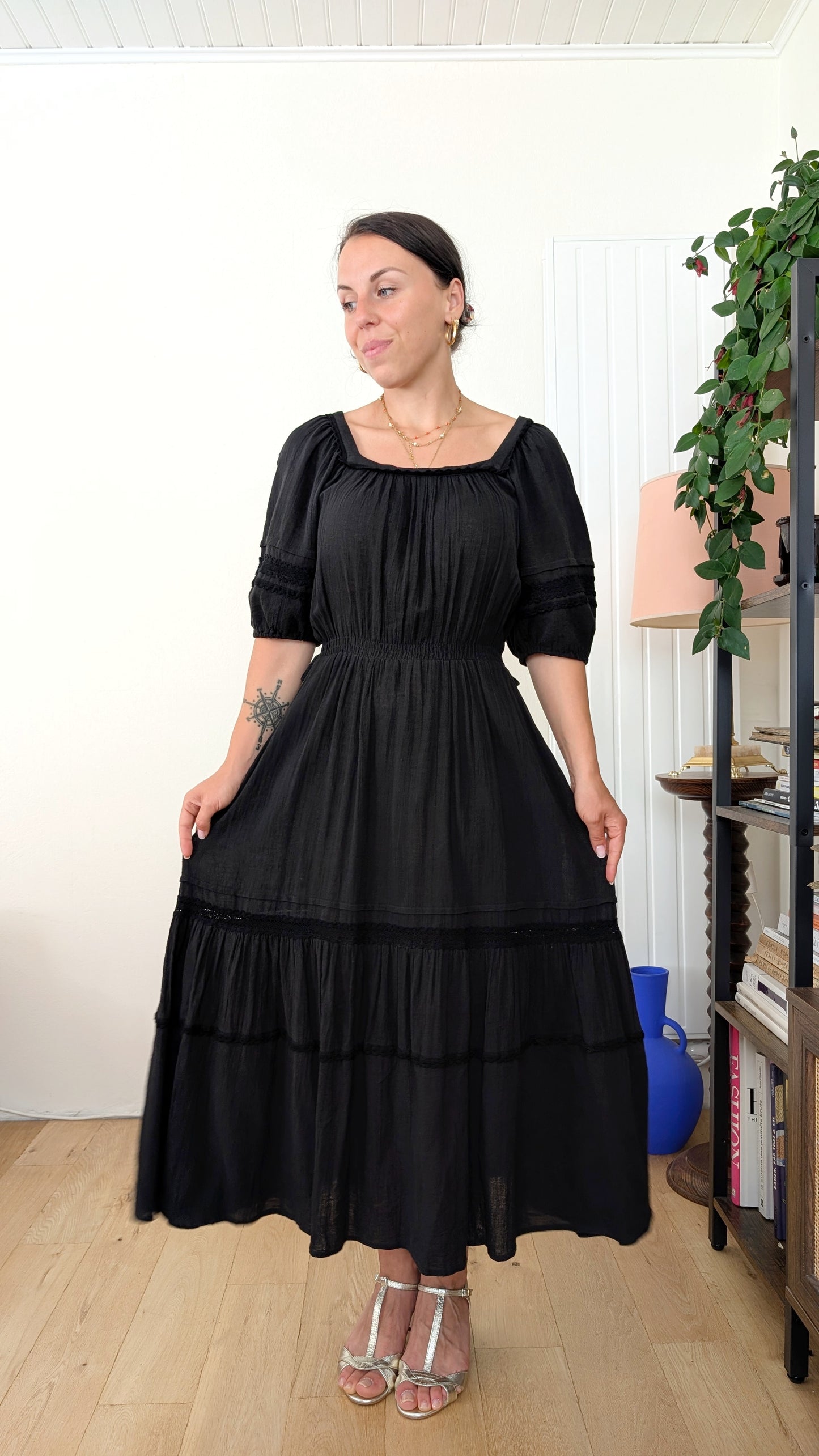 Robe 70s gaze de coton T38