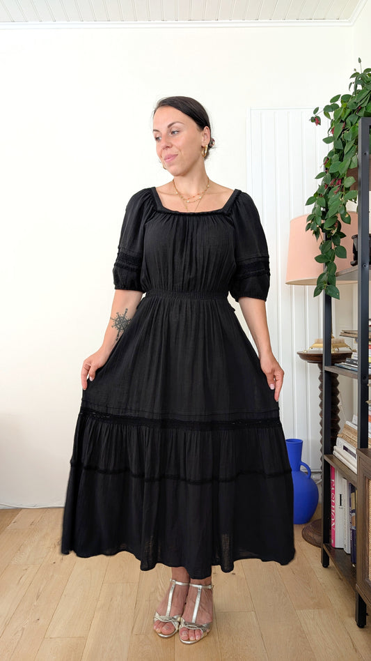 Robe 70s gaze de coton T38