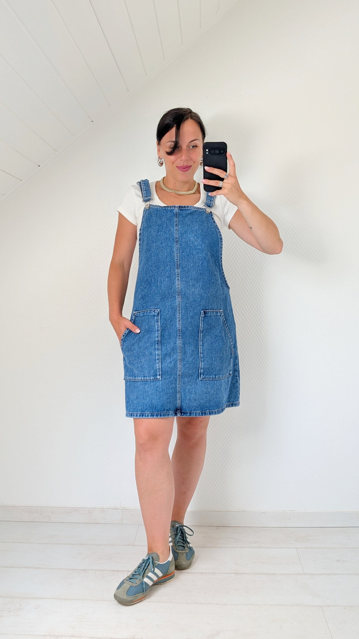 Salopette robe denim 90s T40