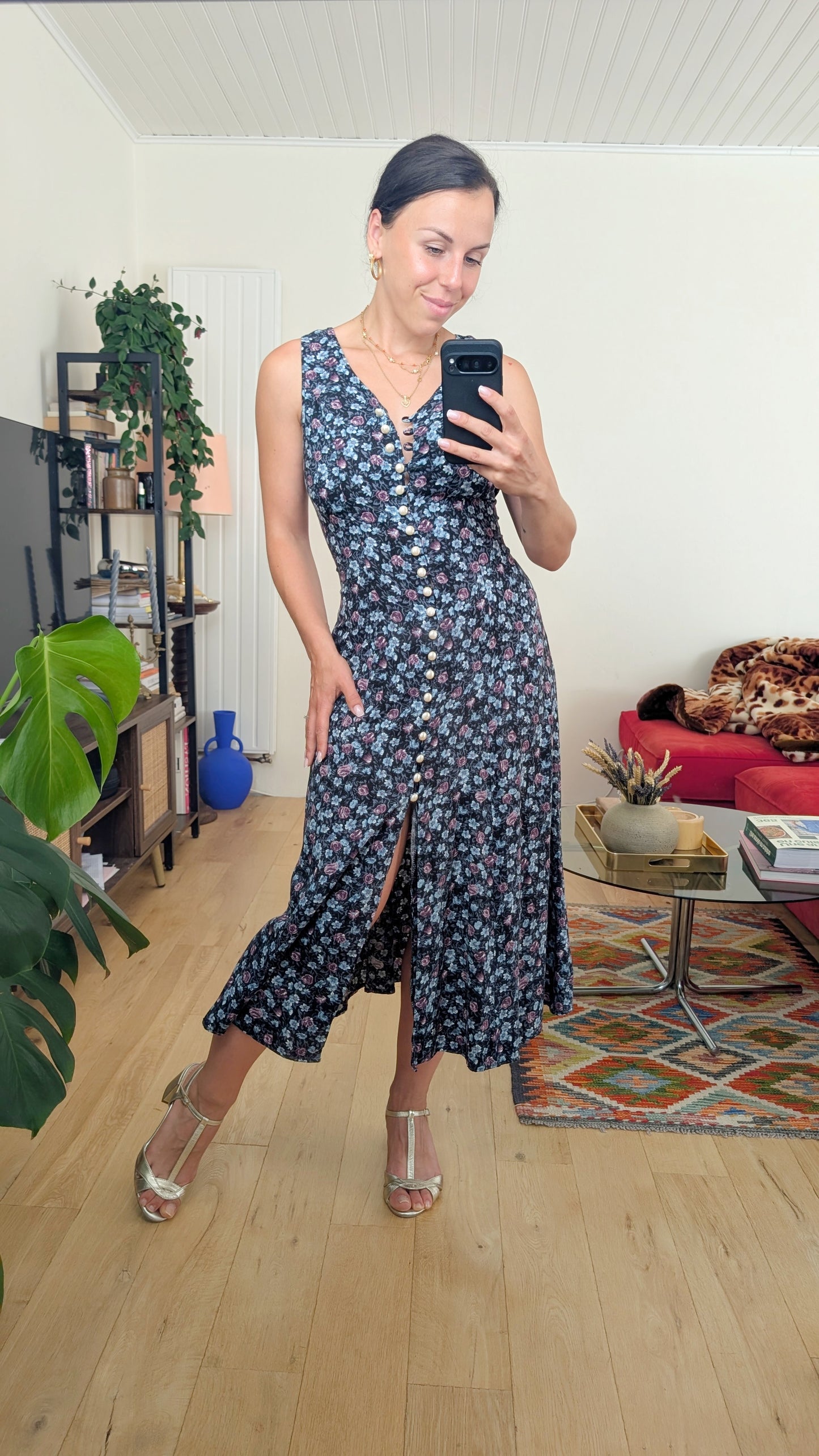Robe 90s viscose T36