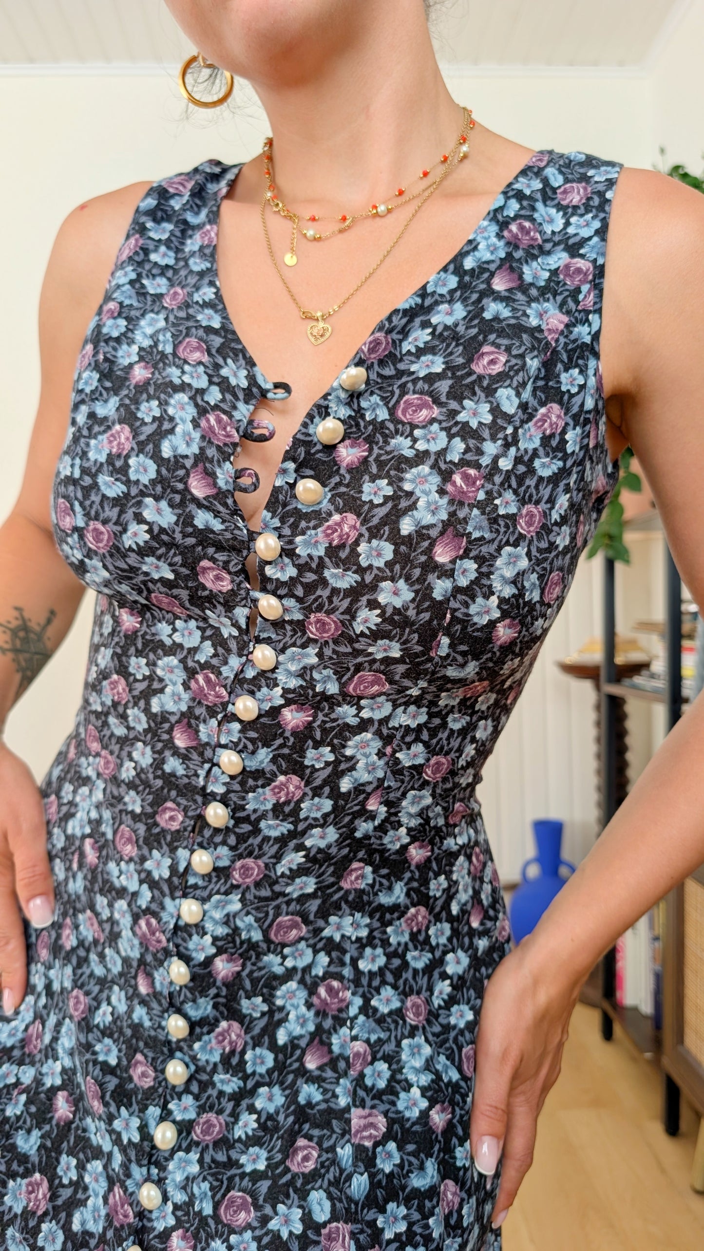 Robe 90s viscose T36