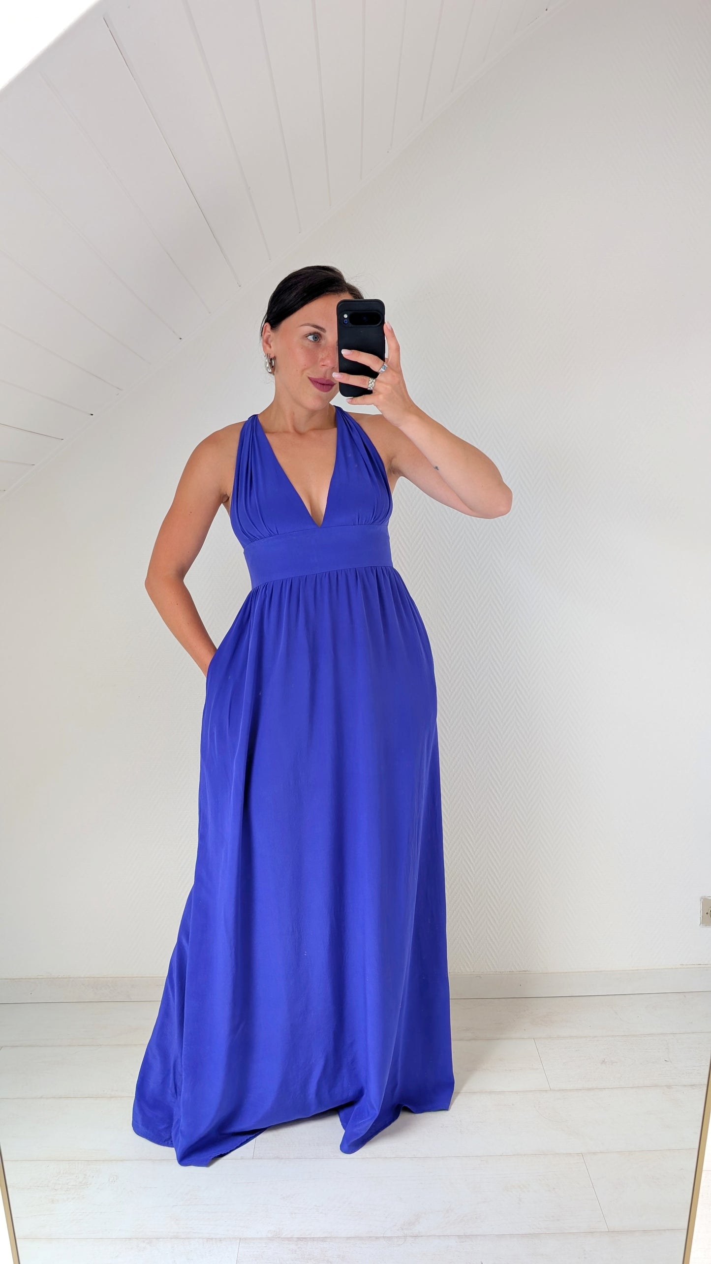 Robe longue soie T36-38