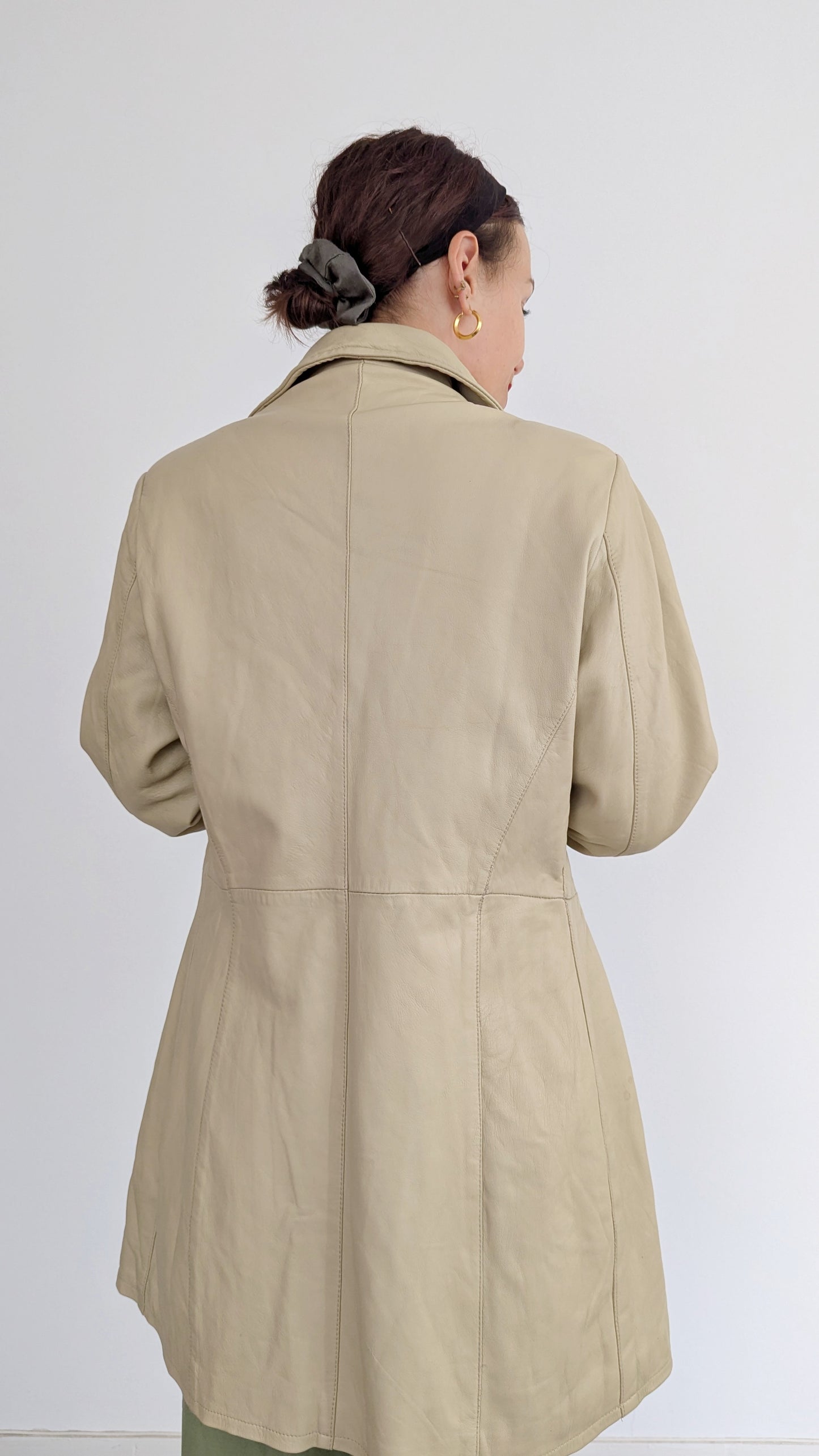 Trench cuir taille 40