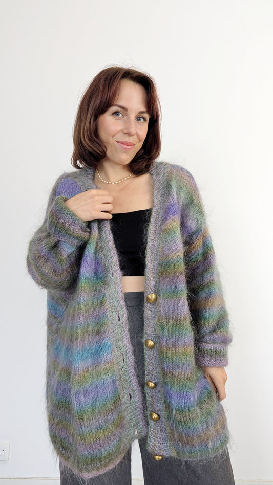 Cardigan mohair jusqu'à 44